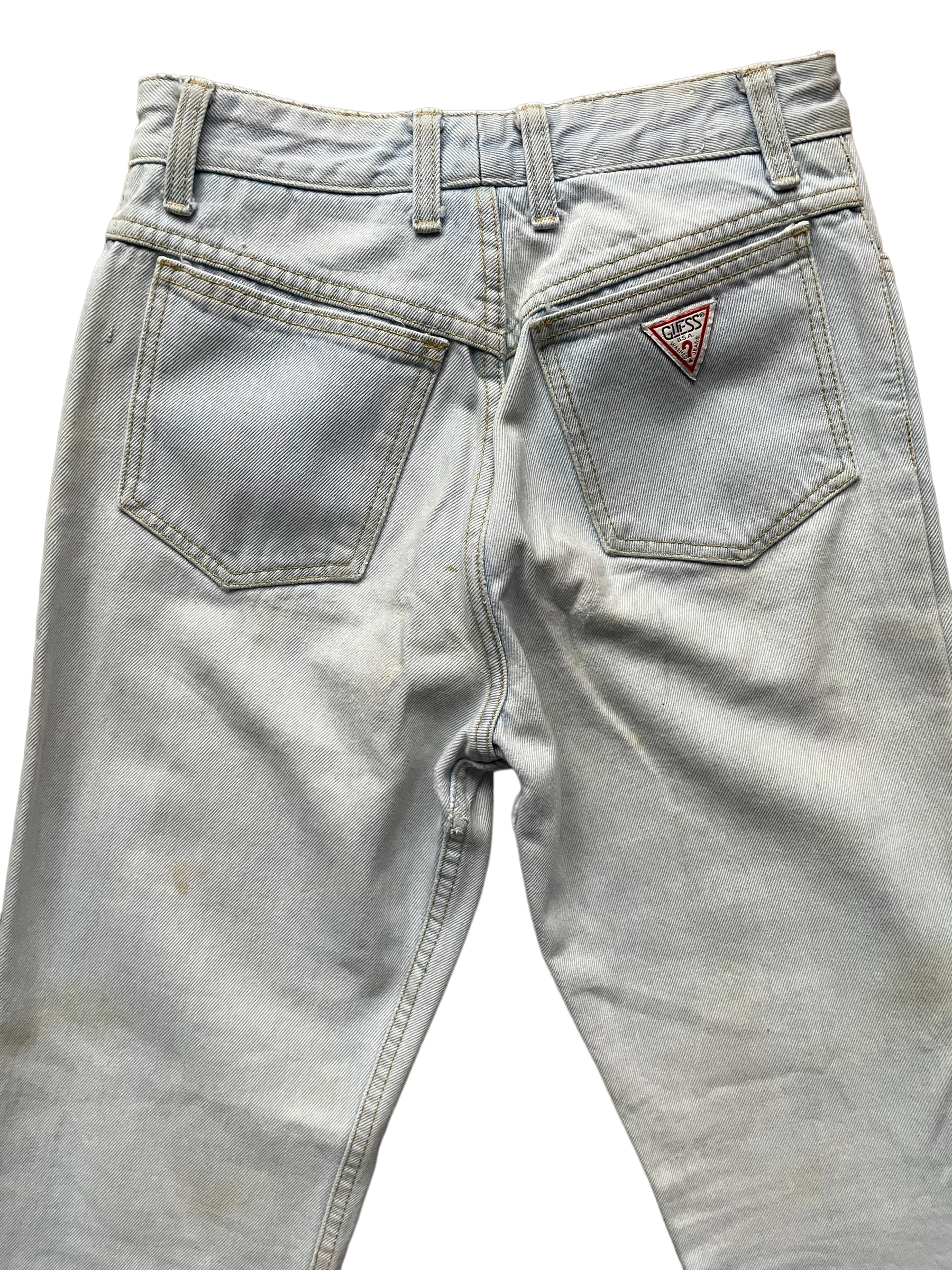 Back pocket view of Vintage 1980s Ladies Guess Jeans | Barn Owl Seattle | Vintage Ladies Jeans and Pants