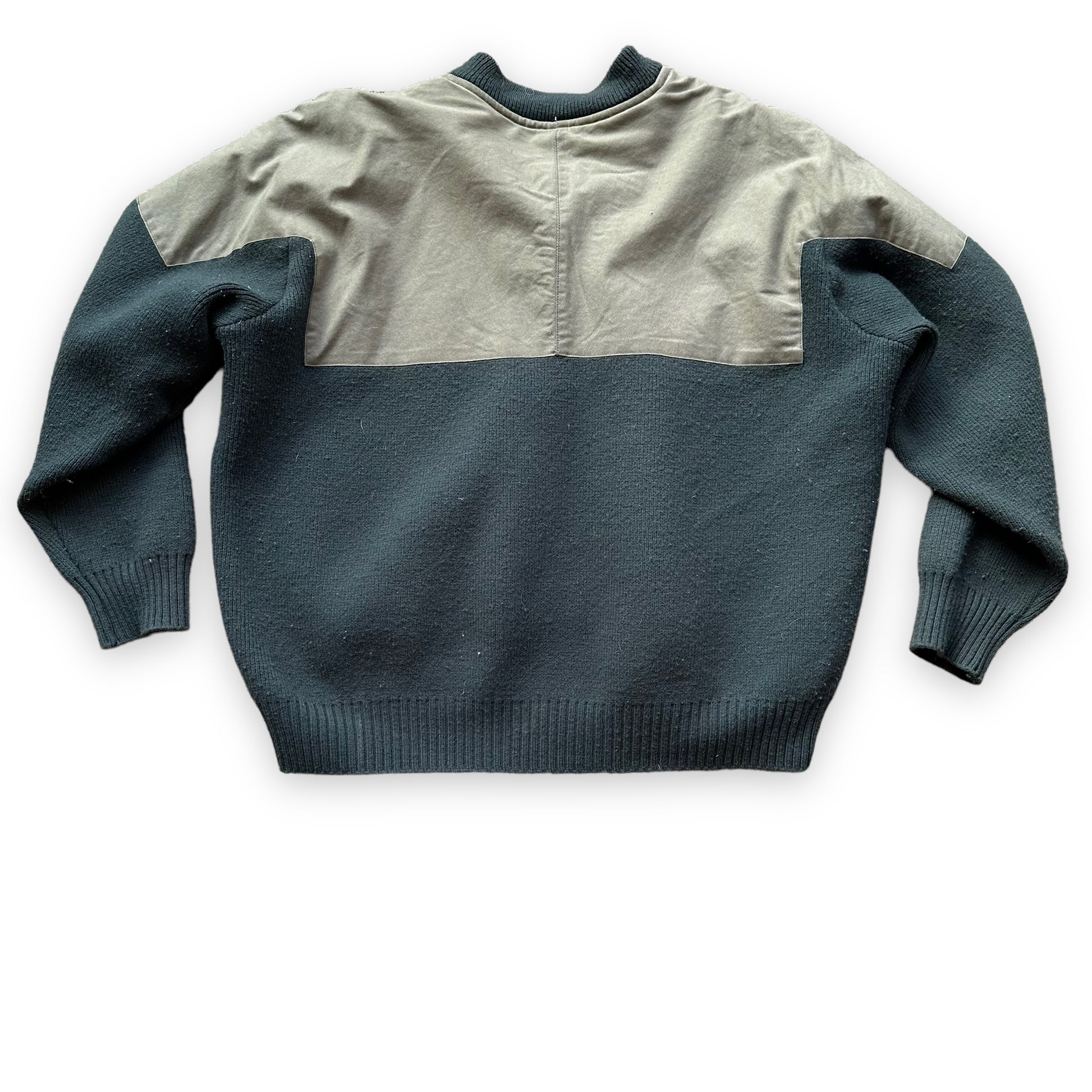 Rear View on Filson Guide Sweater SZ XL |  Barn Owl Vintage Goods | Vintage Filson Workwear Seattle