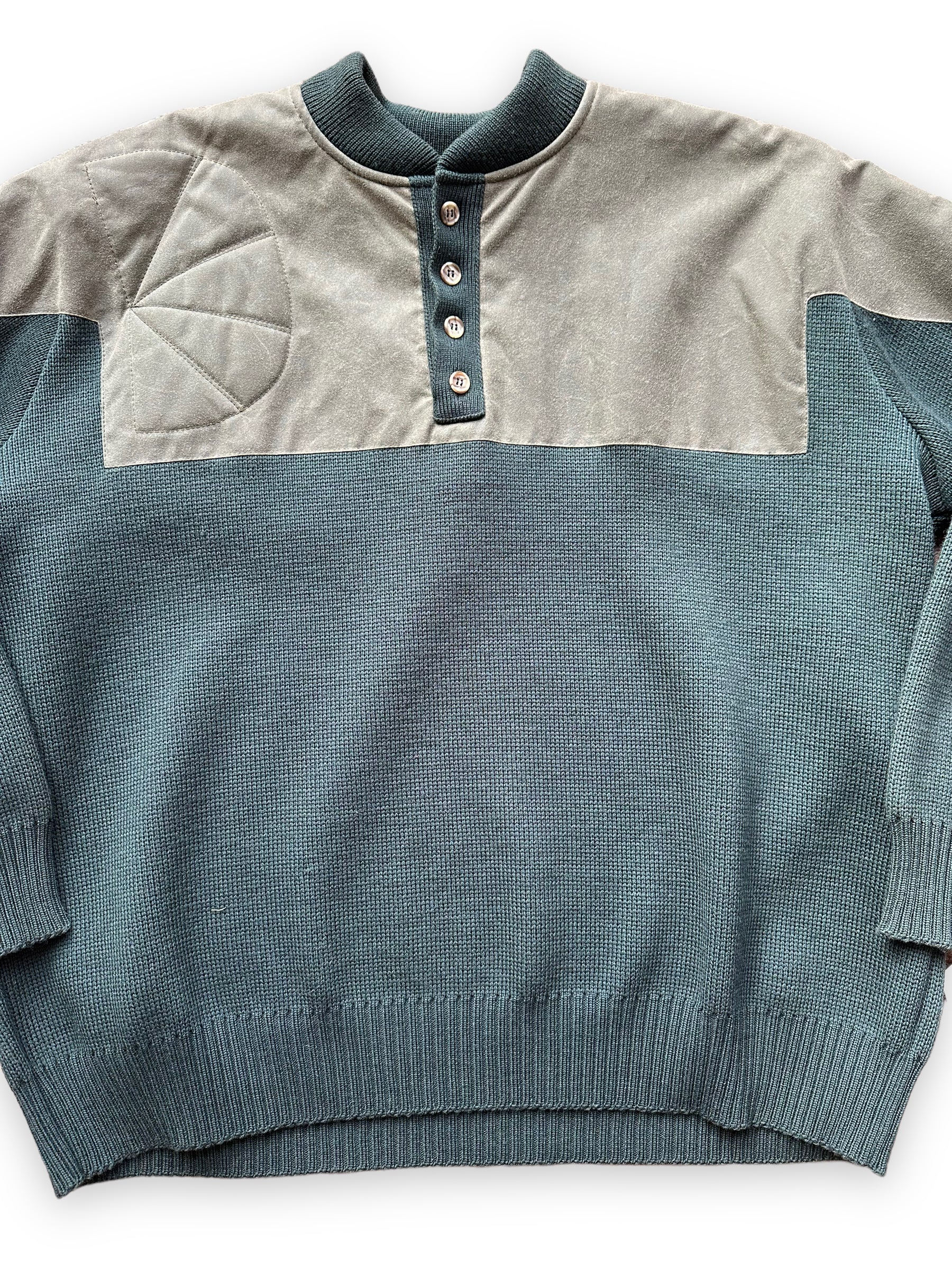 Front Detail of Deadstock Filson Guide Sweater SZ XXL | Vintage Filson Workwear Seattle | Barn Owl Vintage Goods