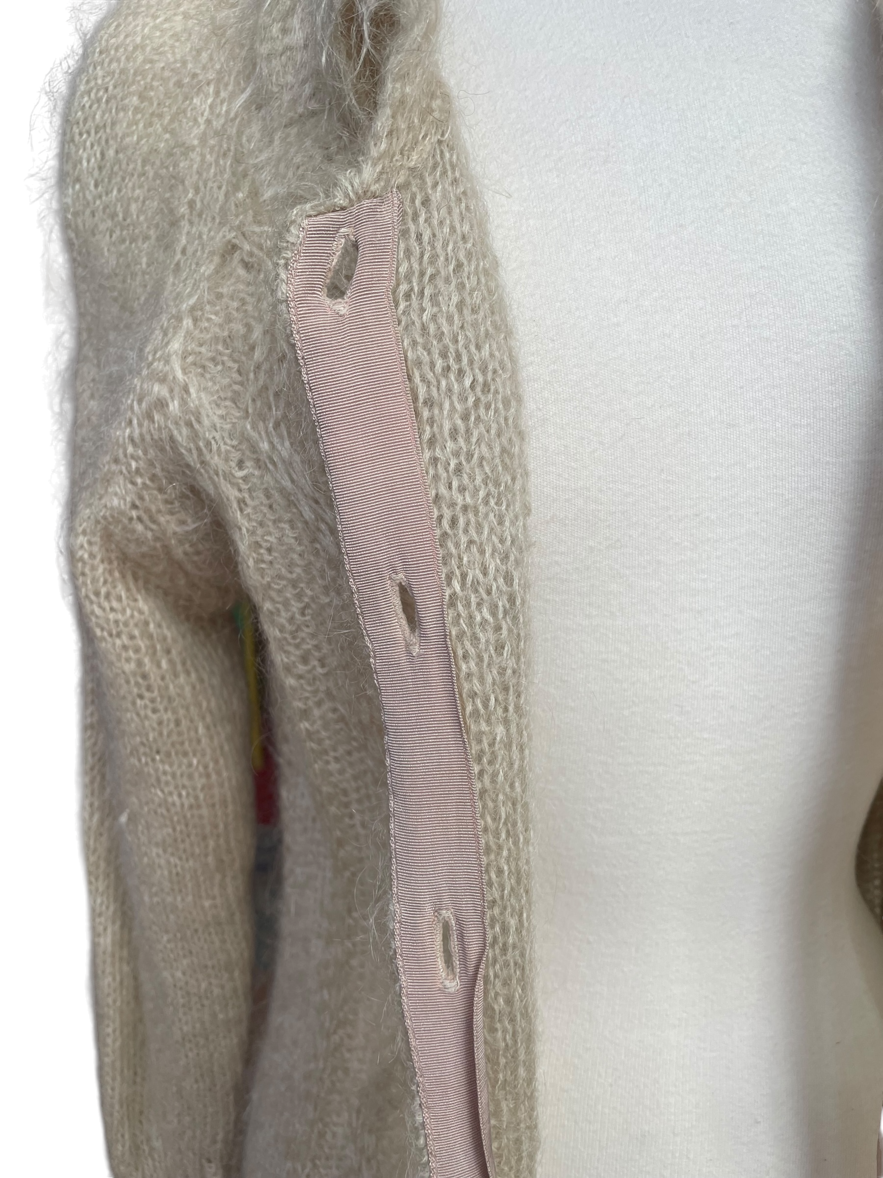 Vintage 1950's Hand Knit Wool Mohair Cardigan Sweater | Barn Owl Vinta –  The Barn Owl