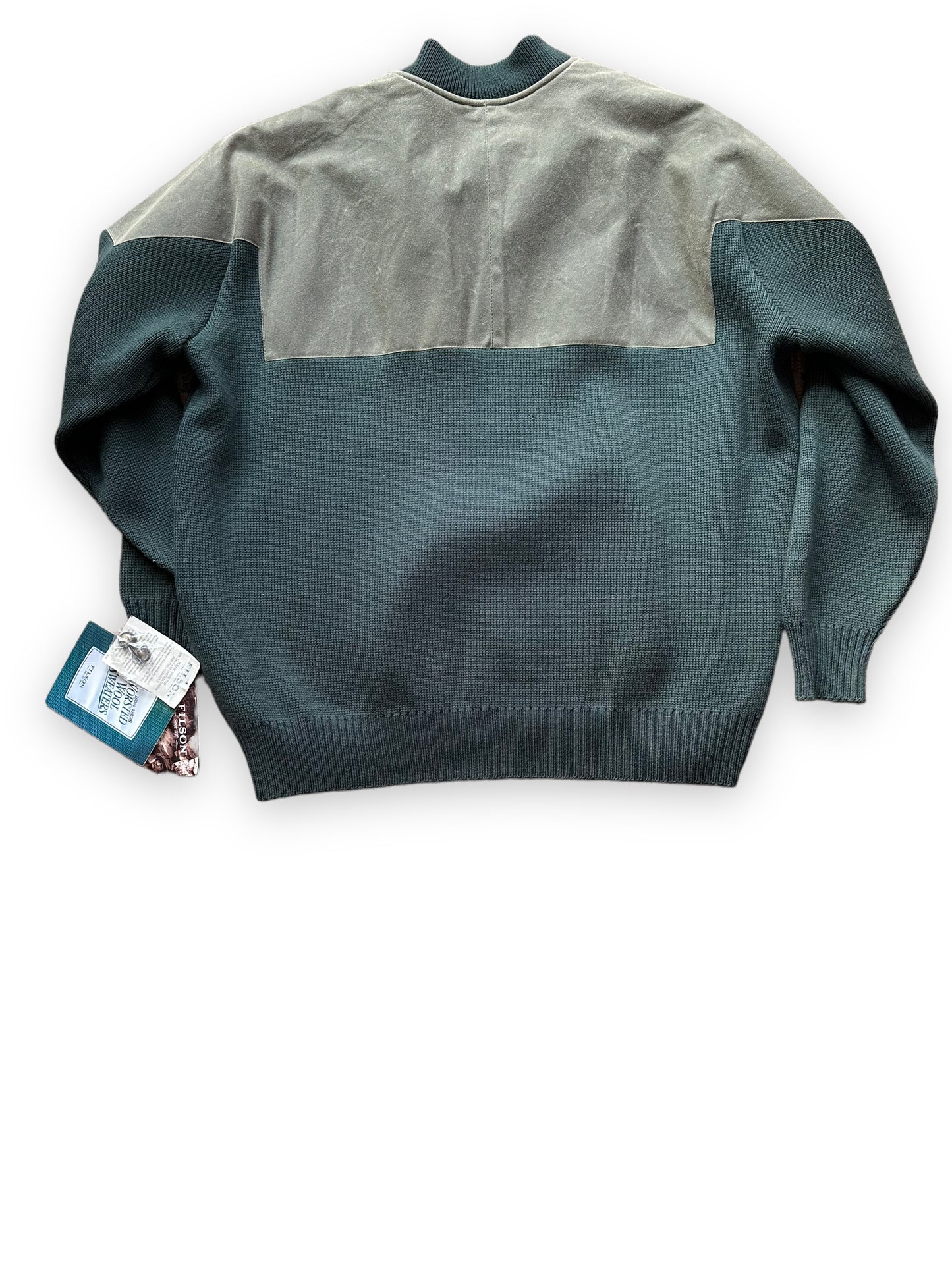 Rear View of Deadstock Filson Guide Sweater SZ XXL | Vintage Filson Workwear Seattle | Barn Owl Vintage Goods