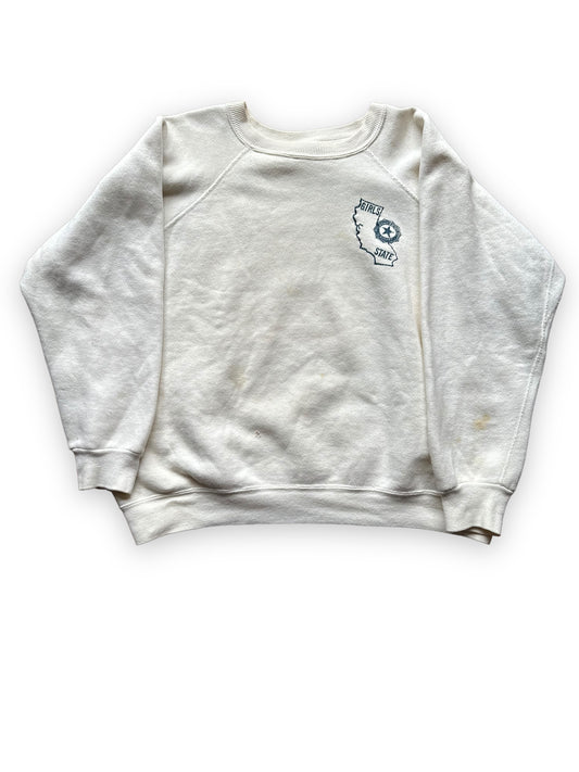 Front View on Vintage Girls State White Crewneck Sweatshirt SZ XL |  Vintage Crewneck Sweatshirt Seattle