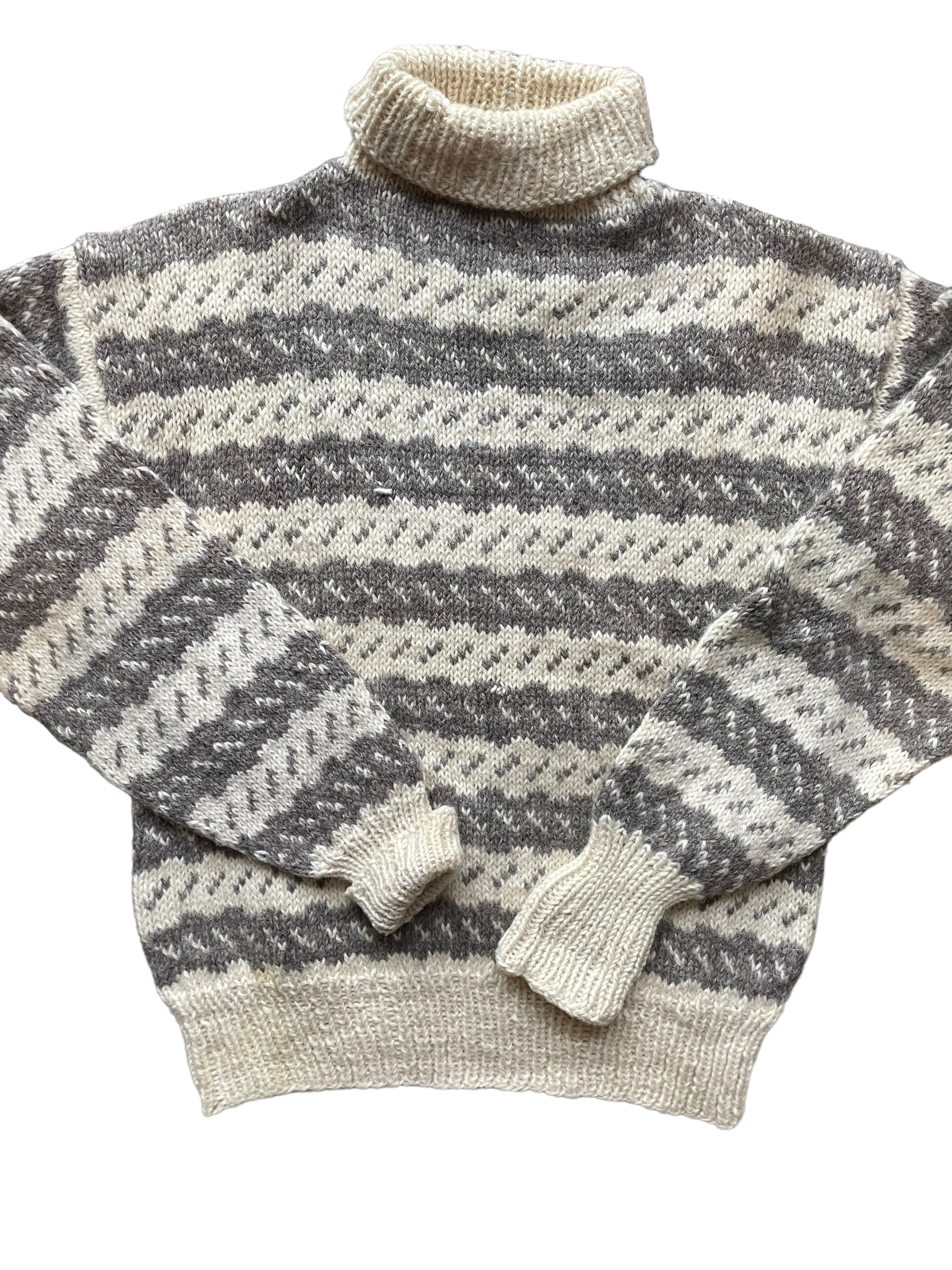 Vintage Wool Sweater Made in Denmark |  Barn Owl Seattle | Seattle Vintage Sweaters Full front view