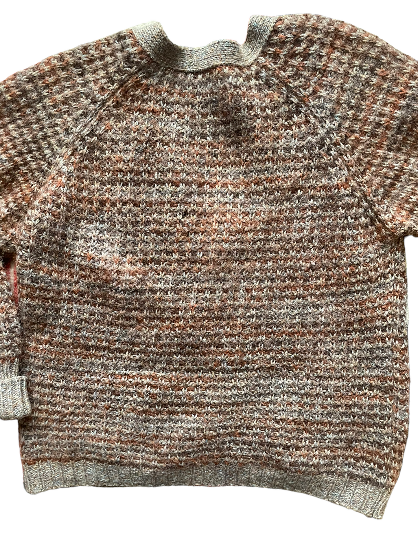Vintage 1960s Shetland Wool Grampa Cardigan |  Barn Owl Vintage | Seattle Vintage Sweaters Full back view.