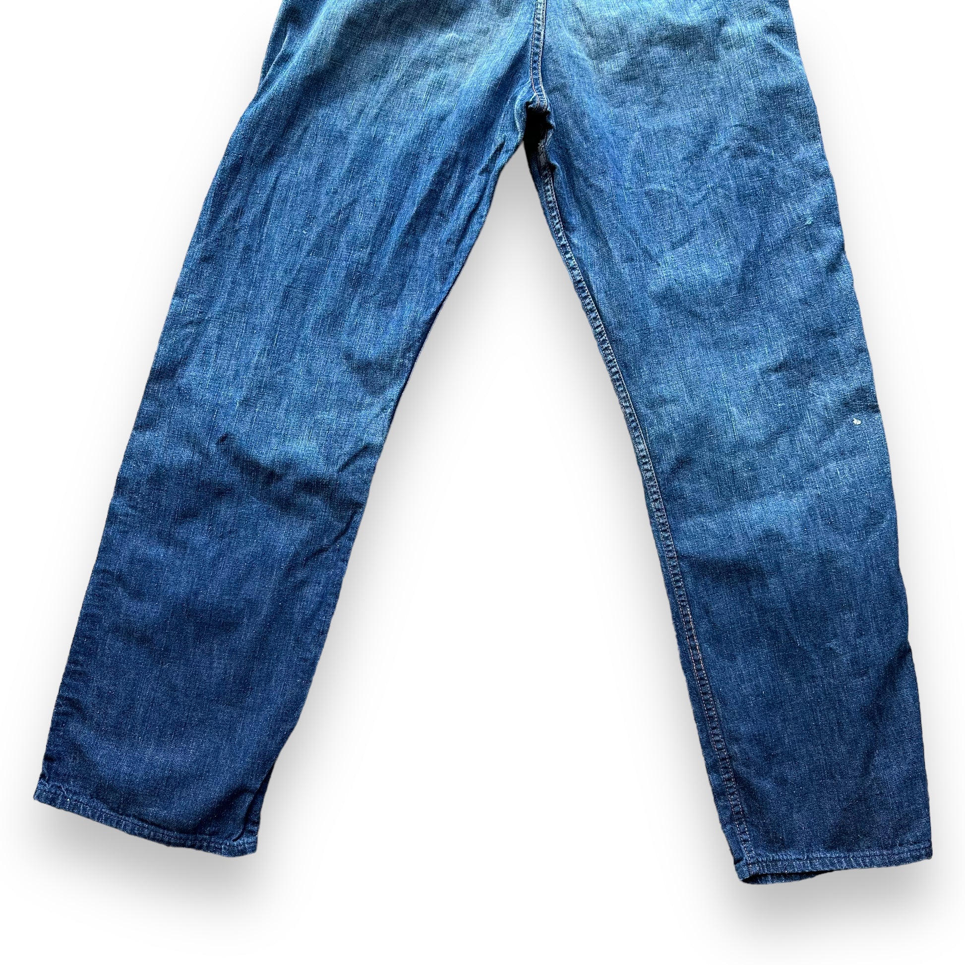 Lower Rear View of Vintage Blue Bell Misses Ladies Side Zip Jeans SZ 14 | Barn Owl Vintage Seattle | Vintage Womens Side Zip Denim