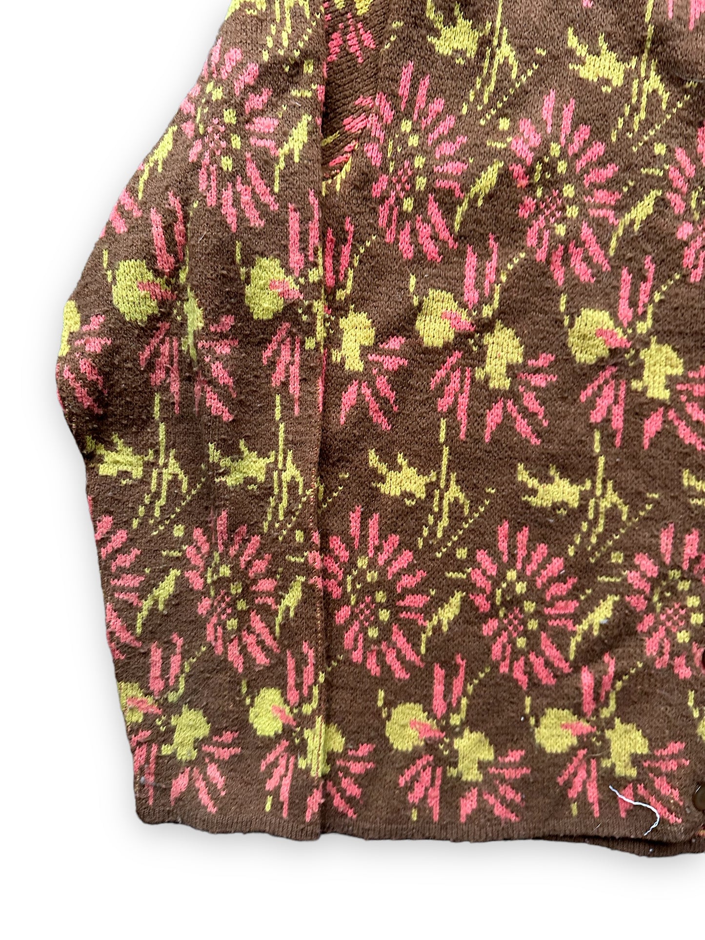 Left Rear Sleeve View on Vintage Princess Pam Sweater SZ S |  Vintage Sweaters Seattle | Barn Owl Vintage Seattle