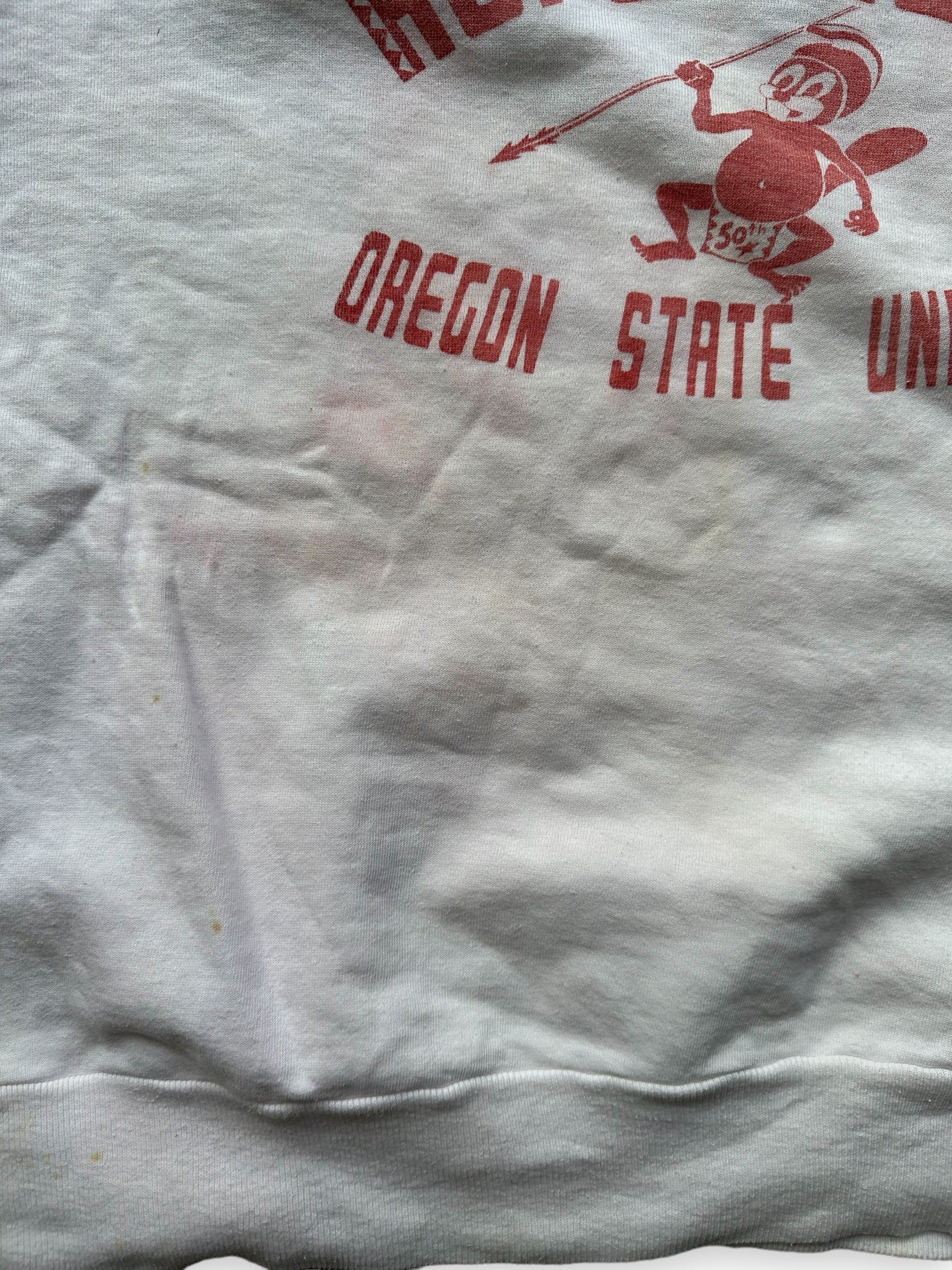 Slight Bleeding on Vintage Oregon State University Hui O Hawaii Club Boatneck Sweatshirt SZ XL | Seattle Vintage Sweatshirt | Barn Owl Vintage Seattle