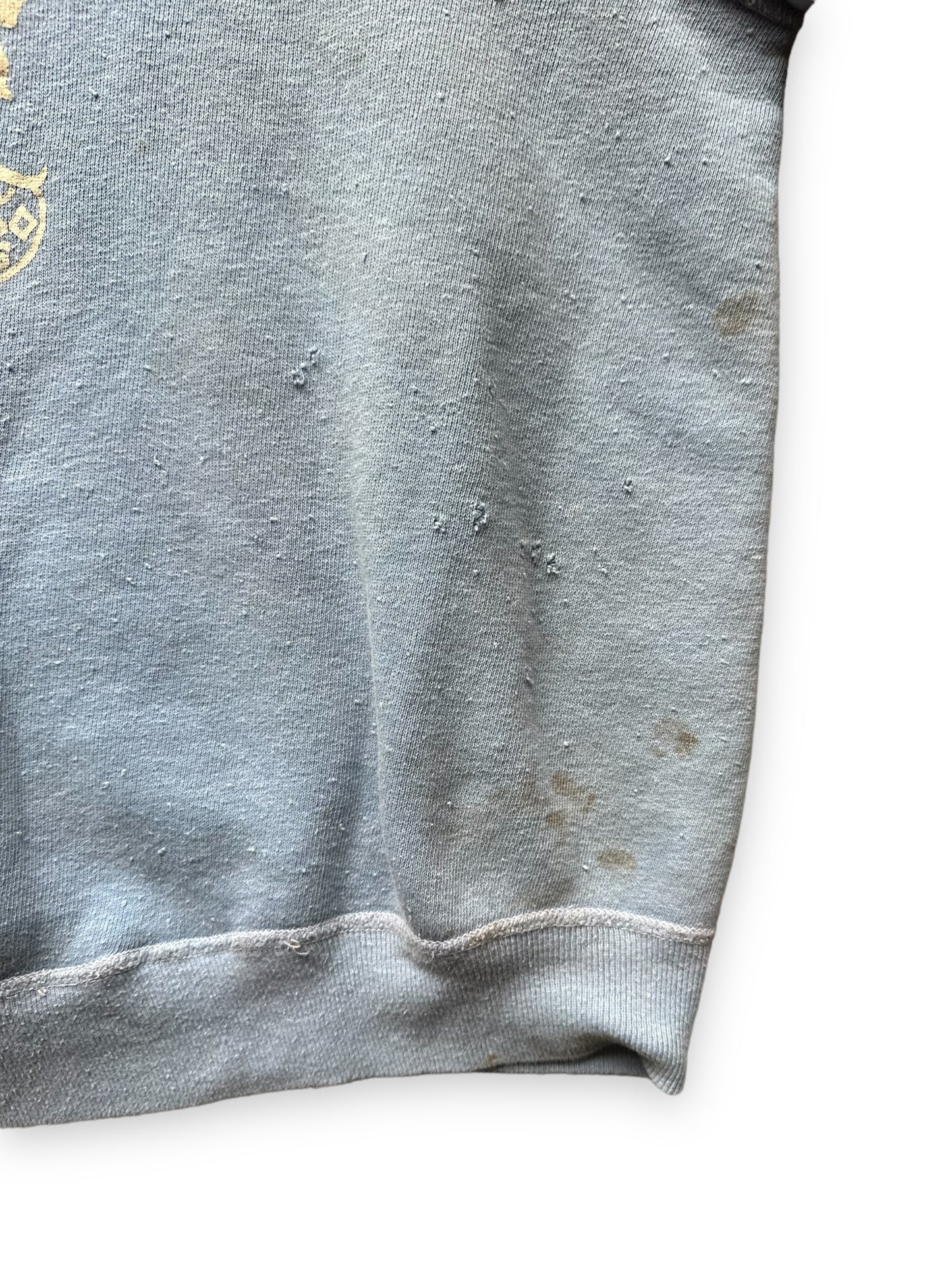 Lower Blemishes on Vintage Distressed Cheley Camps Colorado Crewneck Sweatshirt | Vintage Crewneck Seattle | Barn Owl Vintage Clothing