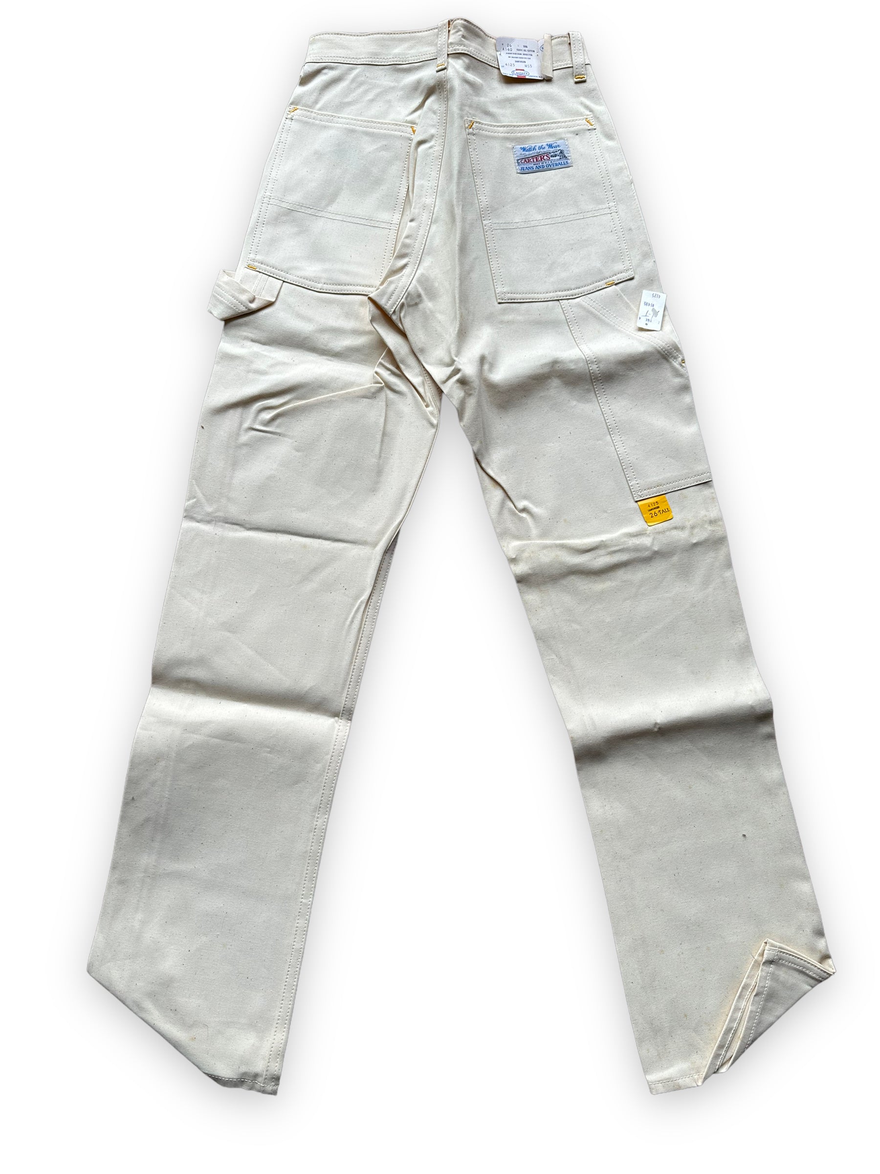 NOS Vintage Carter's Ecru Painters Pants W26T | Vintage Workwear Seattle |  Barn Owl Vintage Clothing