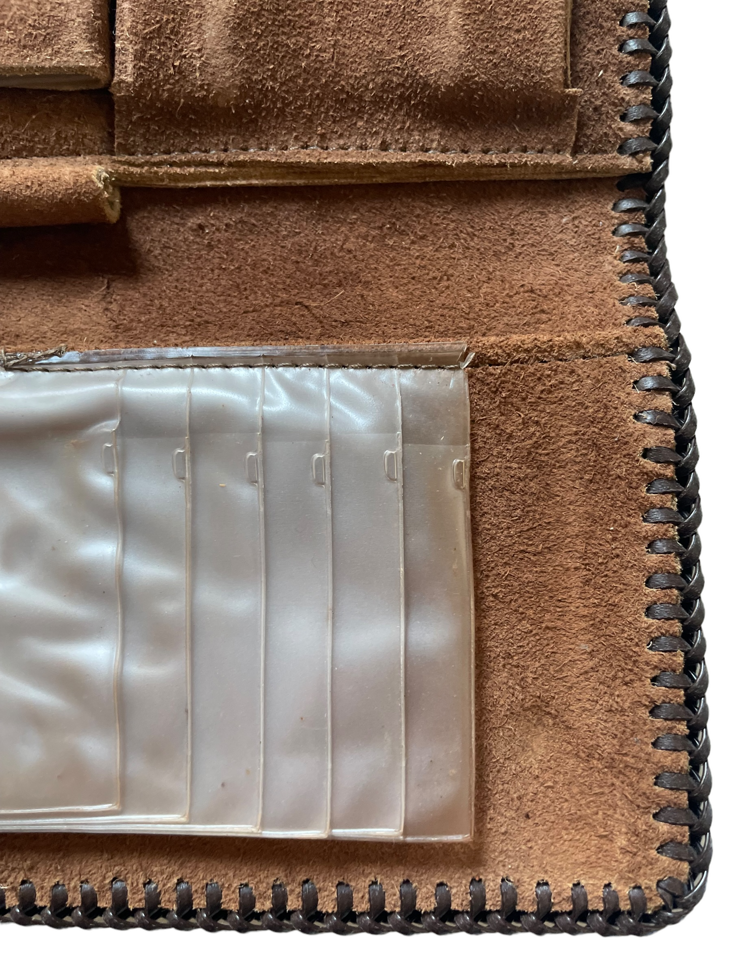 Vintage Ostrich Leather Wallet inside view