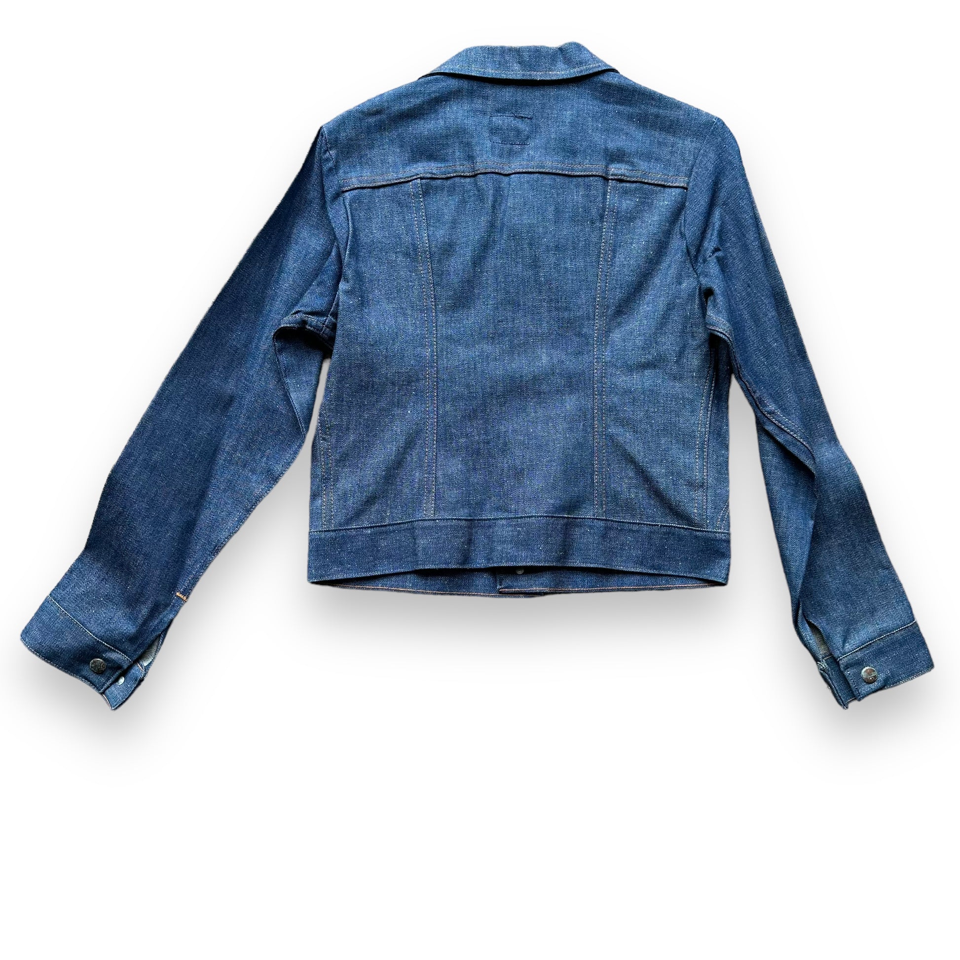 Rear View of Vintage Deadstock Maverick Denim Jacket SZ 16 | Vintage Denim Workwear Seattle | Seattle Vintage Denim Jackets