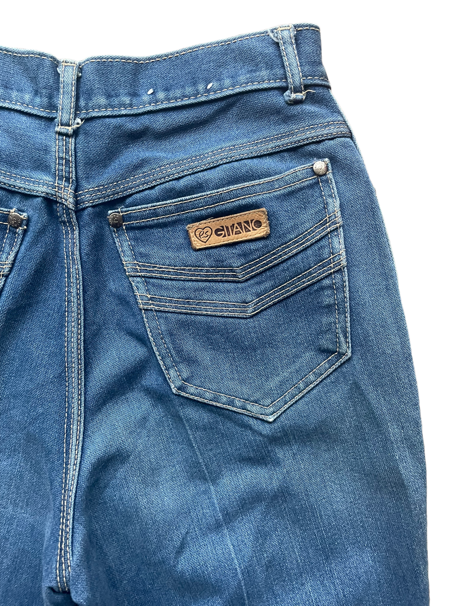 Back right pocket view of Vintage 1980s Gitano Ladies Jeans | Barn Owl Seattle | Vintage Ladies Denim and Pants