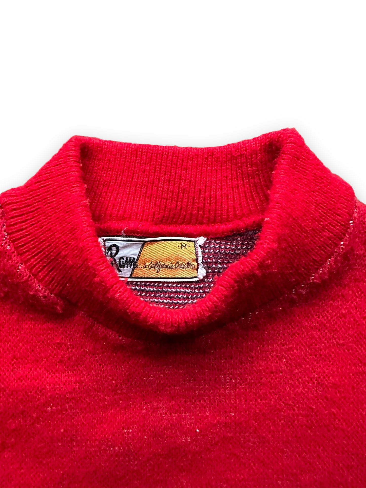 Tag View of Vintage Capitol Records Promotional Sweater SZ M |  Vintage Sweaters Seattle | Barn Owl Vintage Seattle