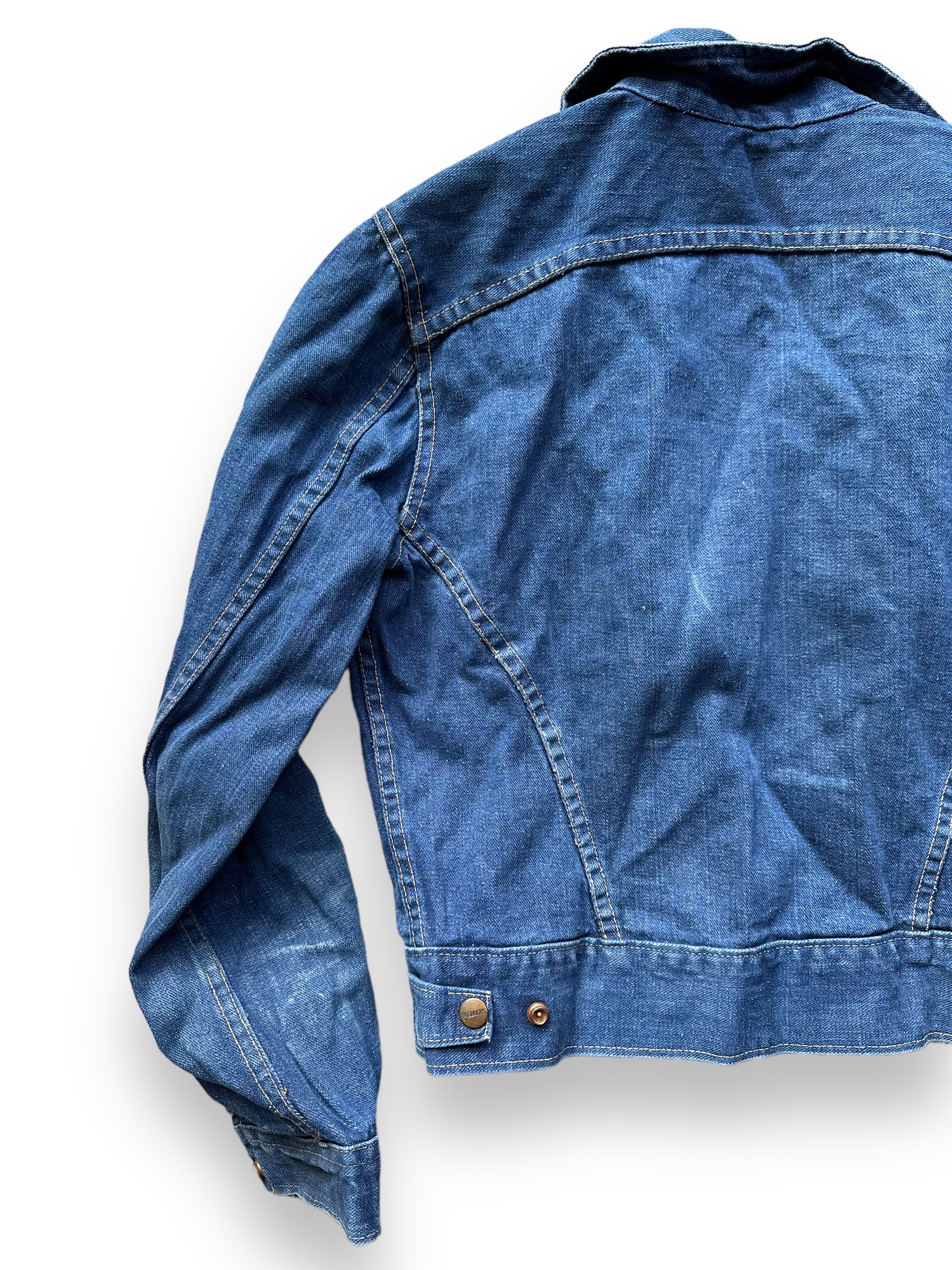 Vintage Roebucks Selvedge Denim Jacket SZ S | Vintage Jean Jacket Seattle |  Seattle Vintage Denim