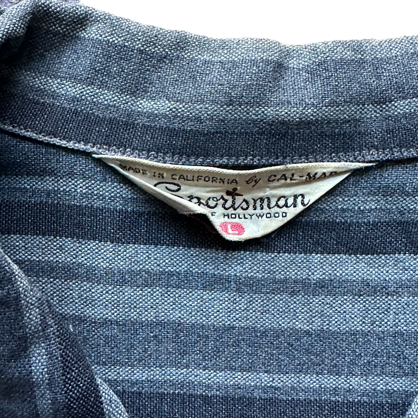 Tag View of Vintage Sportsman of California Short Sleeve Loop Collar Shirt | Barn Owl Vintage Seattle 
