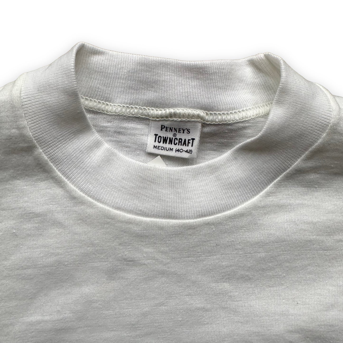 Tag View on Vintage NWT Penneys Towncraft Tee Shirt SZ M | Vintage Blank Tees Seattle | Vintage T-Shirts Seattle