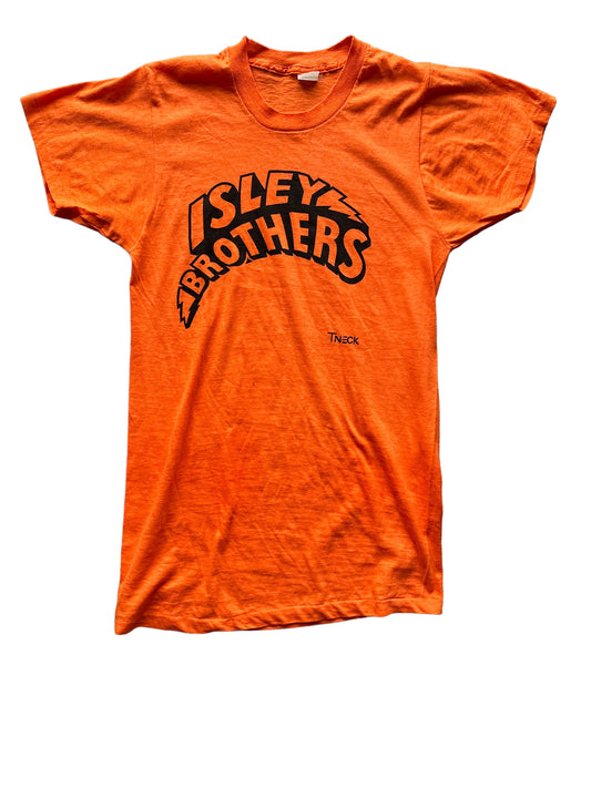 Front View of Vintage Isley Brothers Single Stitch T Shirt Size Large |  Vintage Rock Tee | Barn Owl Vintage Clothing
