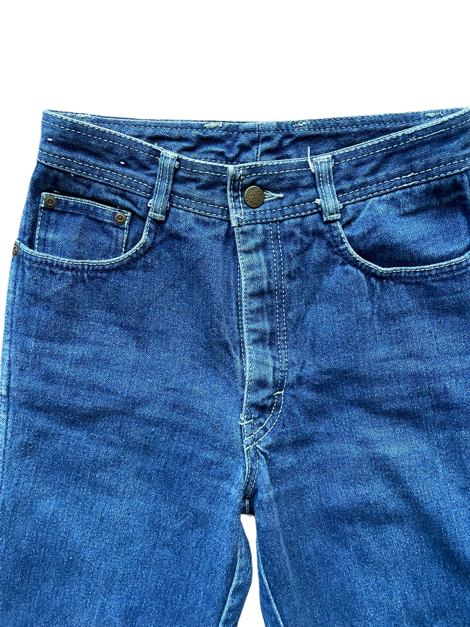 Vintage Jordache Girls Jeans Bow Detail Size 6 Cotton Denim