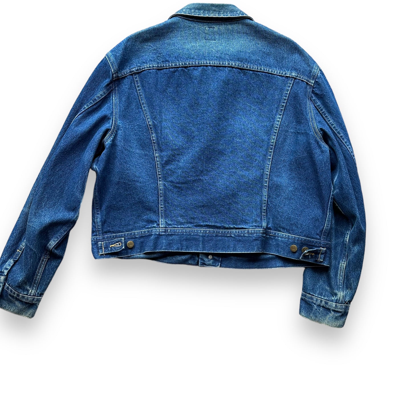 Rear View of Vintage Dark Lee Rider 101-J SZ 50 | Vintage Denim Workwear Seattle | Seattle Vintage Denim Jackets