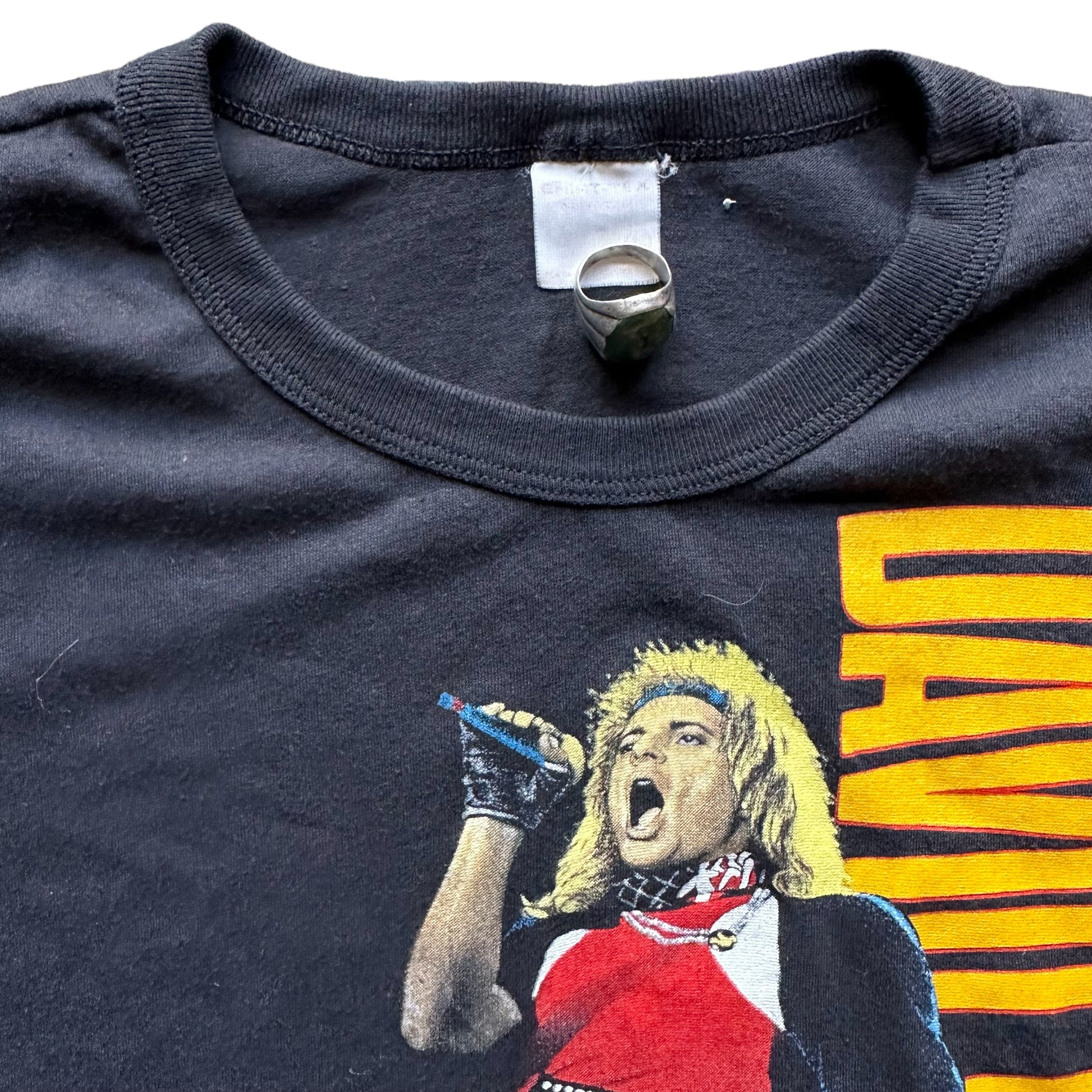 Tag View on Vintage David Lee Roth Tour Shirt Size Large | Vintage Butt Rock Tee | Barn Owl Vintage Seattle
