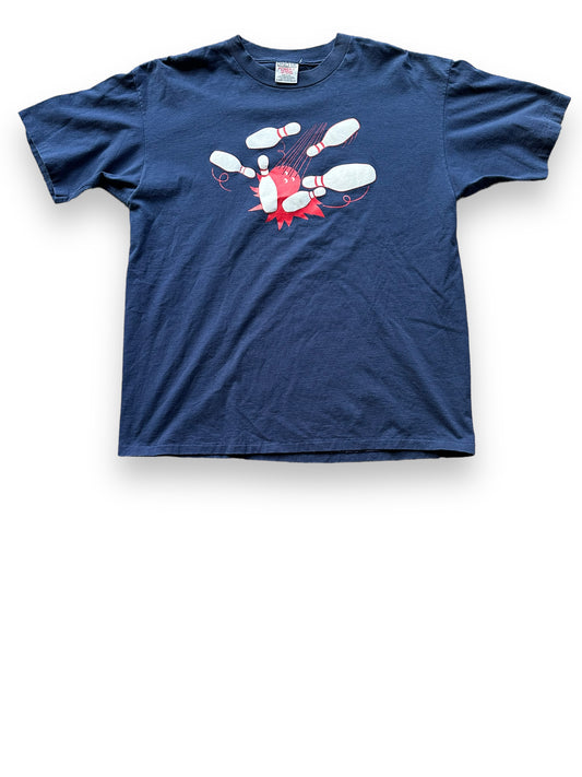 Front View of Vintage Bowling Tee SZ XL | Vintage Single Stitch T-Shirts Seattle | Barn Owl Vintage Tees Seattle