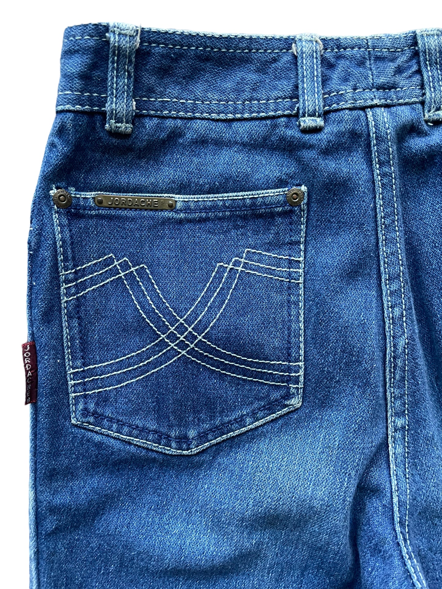 Back left pocket view of Vintage 1980s Jordache Jeans Sz SM 