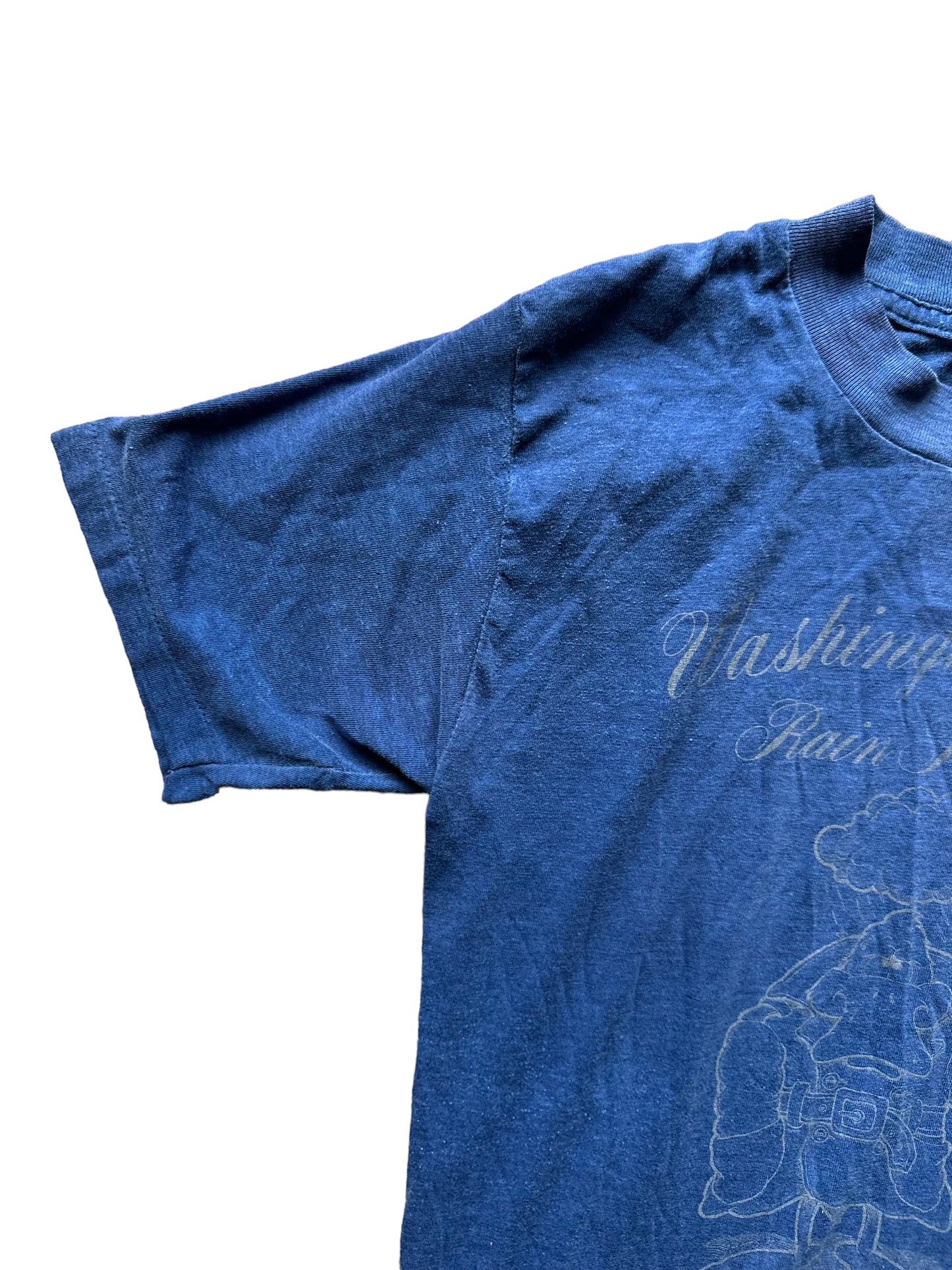 Right Sleeve View of Vintage Washington State Rain Festival T Shirt SZ Medium |  Vintage Tee Seattle | Barn Owl Vintage Seattle