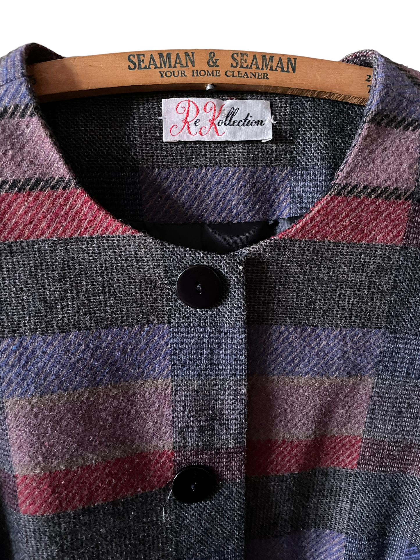 Vintage 1980s Wool Plaid Blazer | Barn Owl Seattle | Vintage 1980s Blazer