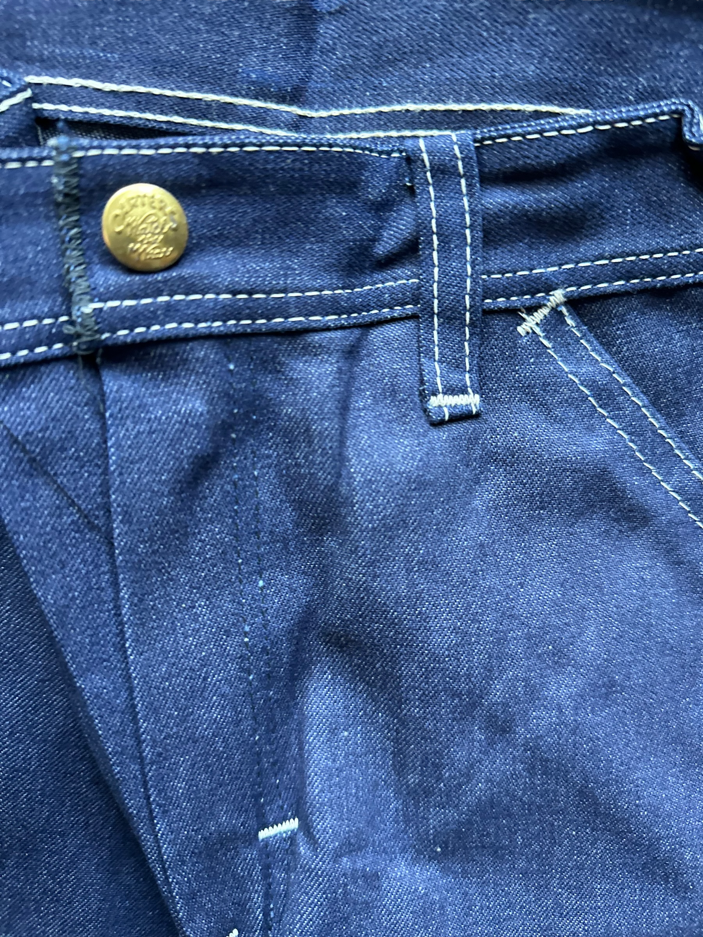 Snap View of New Old Stock Vintage Carter's Carpenter Dungarees W29 L30 | Vintage Workwear Seattle | Barn Owl Vintage Clothing