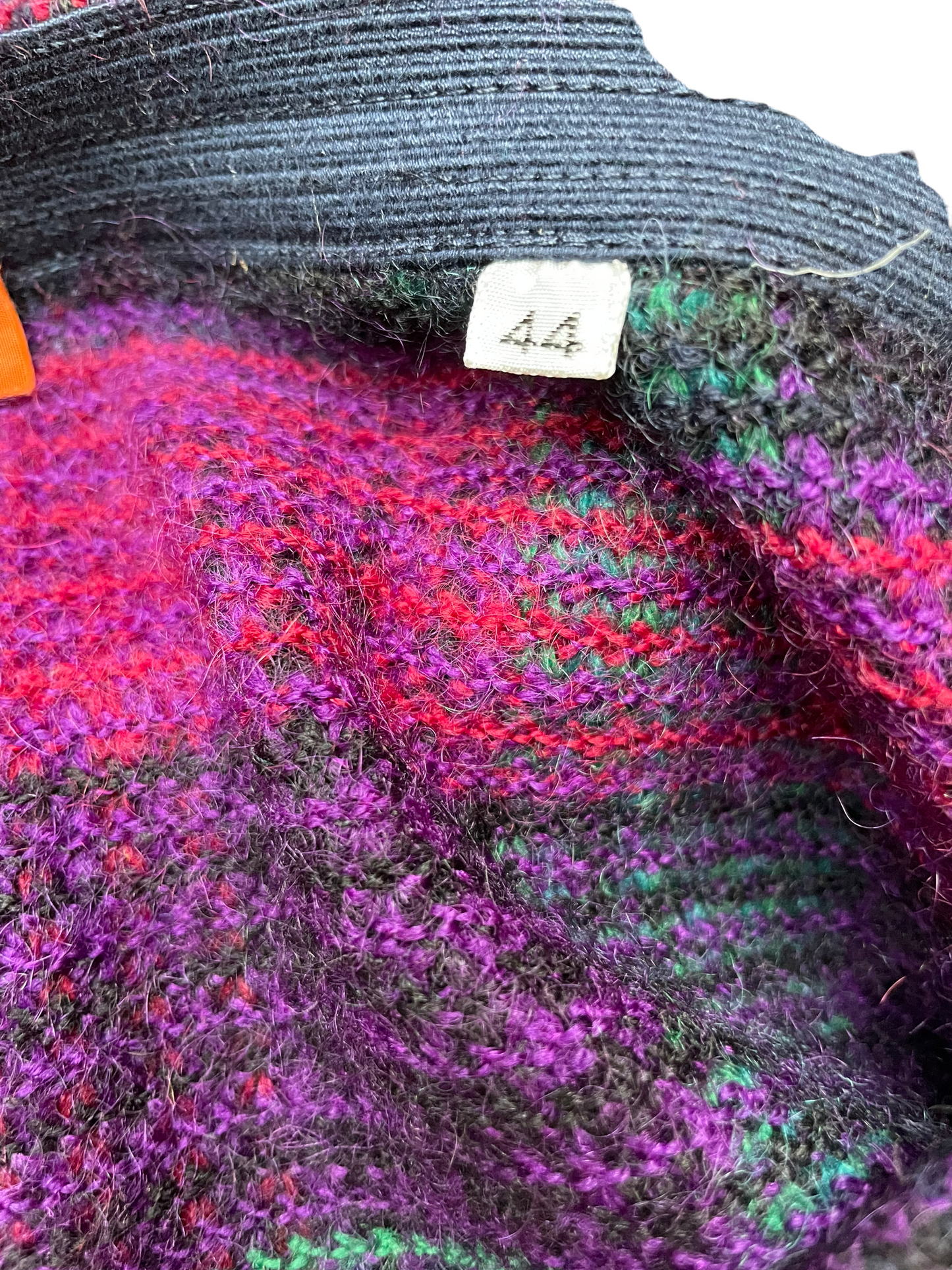 Size tag Vintage 1970s Missoni Mohair Knit Skirt | Barn Owl Vintage Seattle | Vintage Ladies Skirts