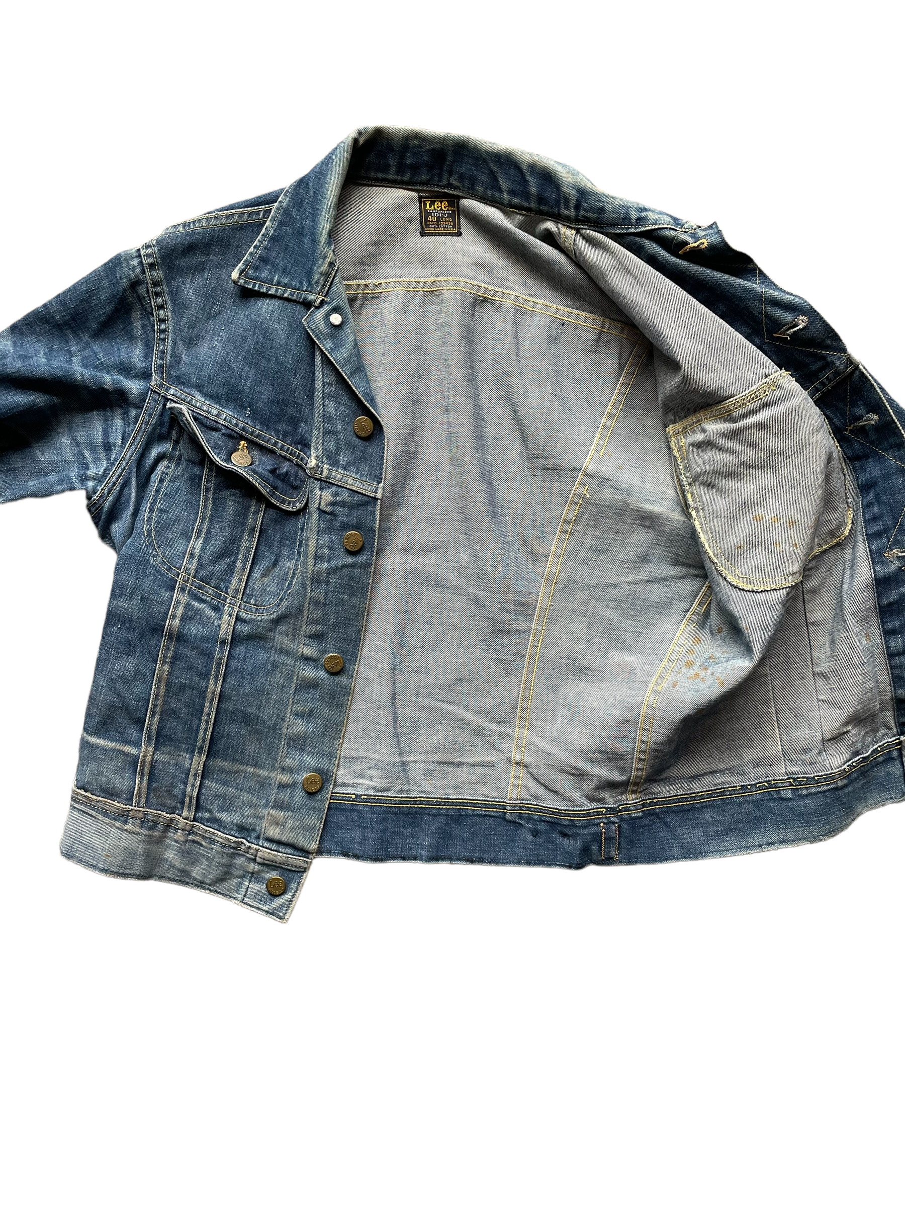 Vintage 70's Lee 101-J Denim Jacket SZ 40-Long | Vintage Denim Workwear  Seattle | Seattle Vintage Denim