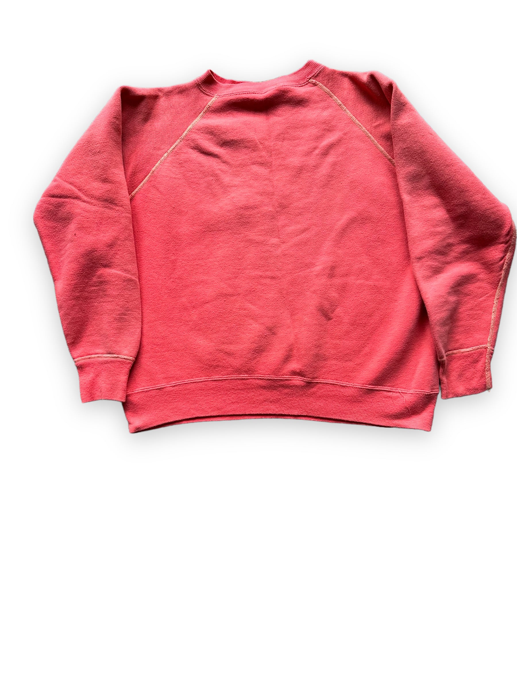 Front View of Vintage Faded Red Crewneck Sweatshirt | Vintage Crewneck Sweatshirt Seattle | Barn Owl Vintage Clothing