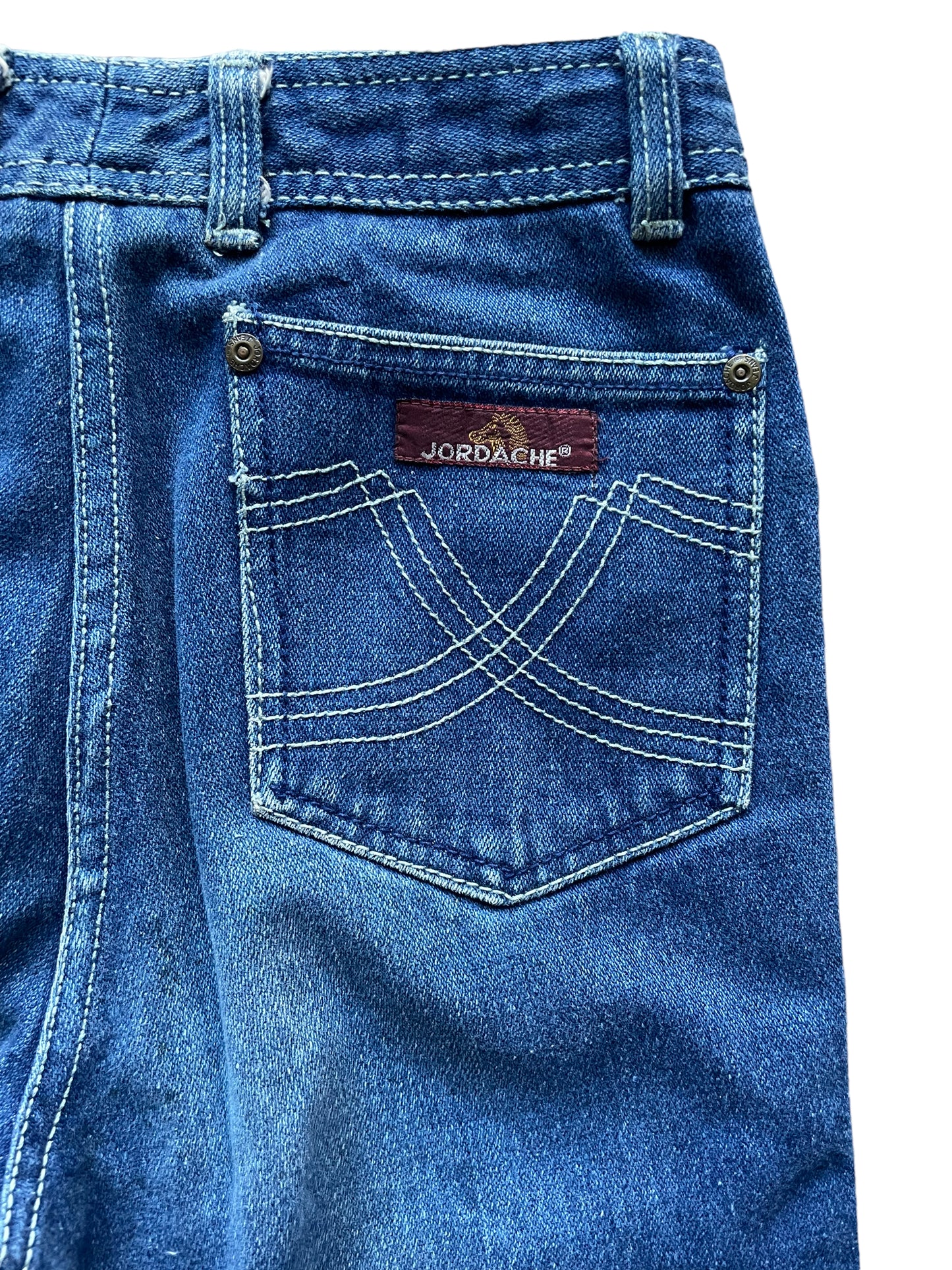 Right back pocket view of Vintage 1980s Jordache Jeans Sz SM 