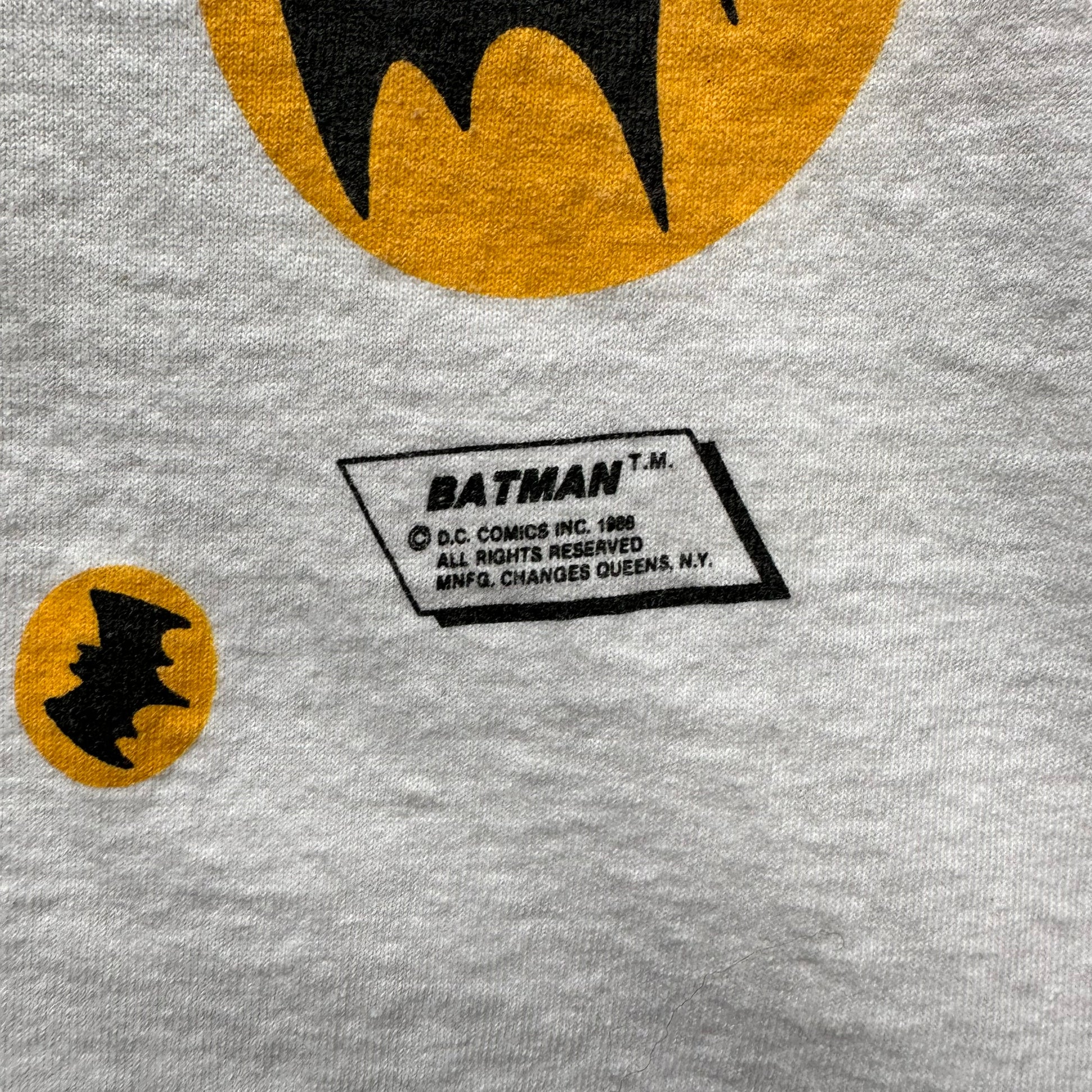 Copyright Info on Vintage Adam West Batman Tee SZ M | Vintage Comic Book T-Shirts Seattle | Barn Owl Vintage Tees Seattle