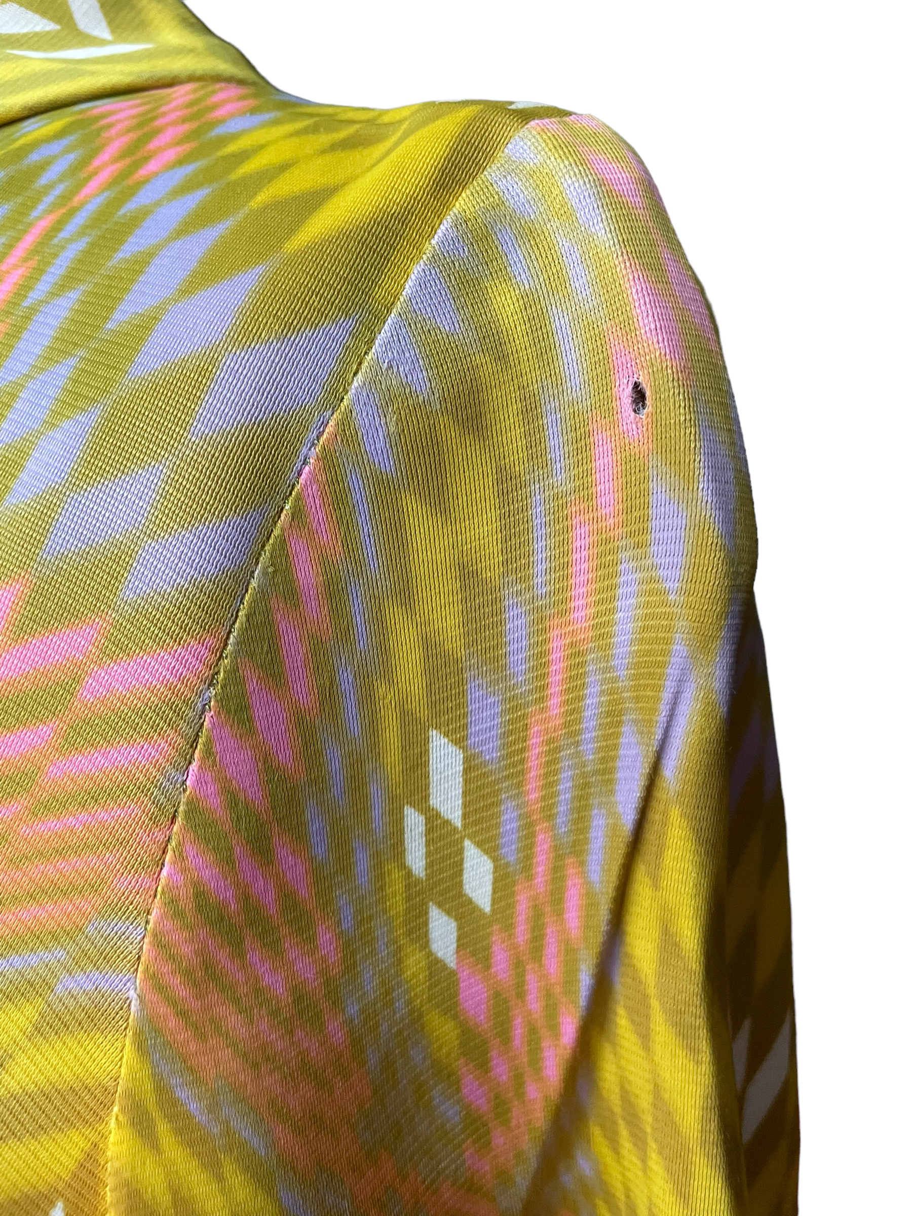 Small hole on left sleeve Vintage 1960s Geometric Pattern Dress SZ M | Seattle Vintage Dresses | Barn Owl Vintage
