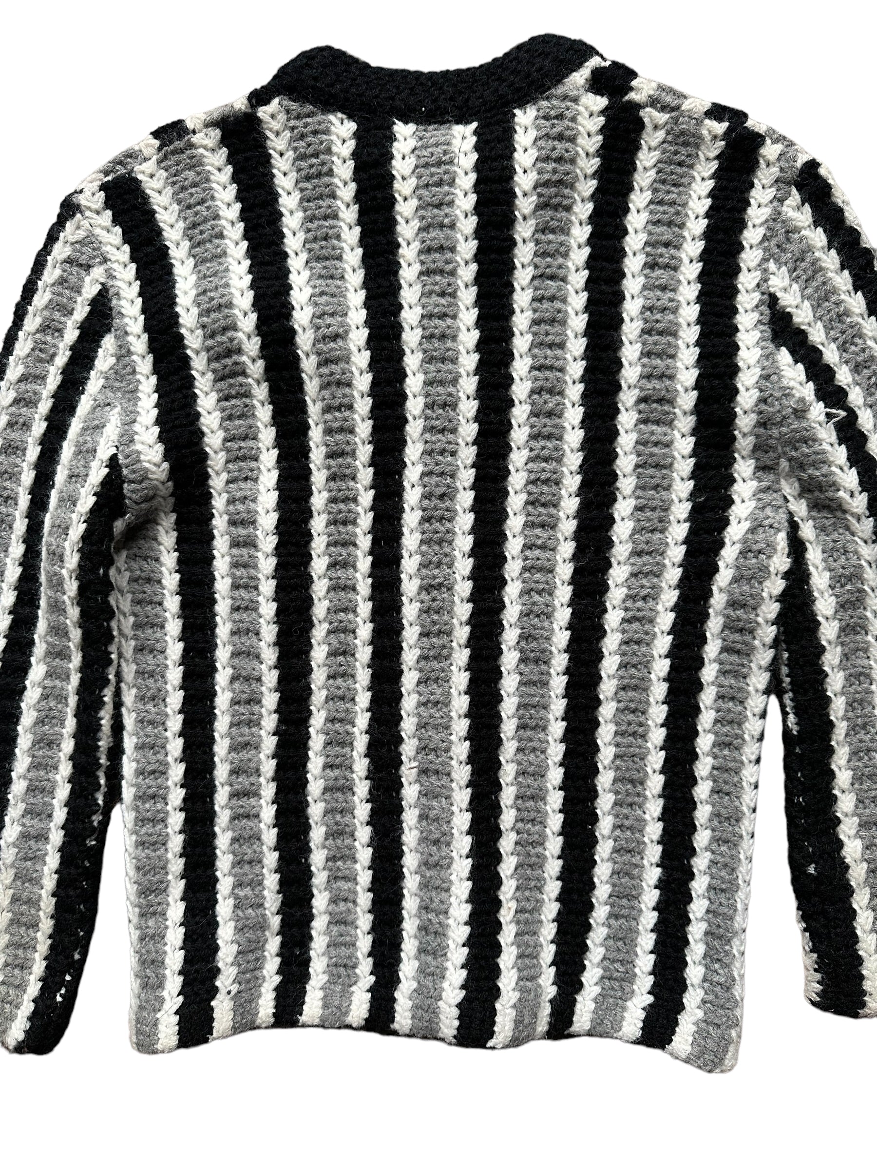 Rear Detail on Vintage Super Orlon By Jane Irwill Sweater SZ M |  Vintage Sweaters Seattle | Barn Owl Vintage Seattle
