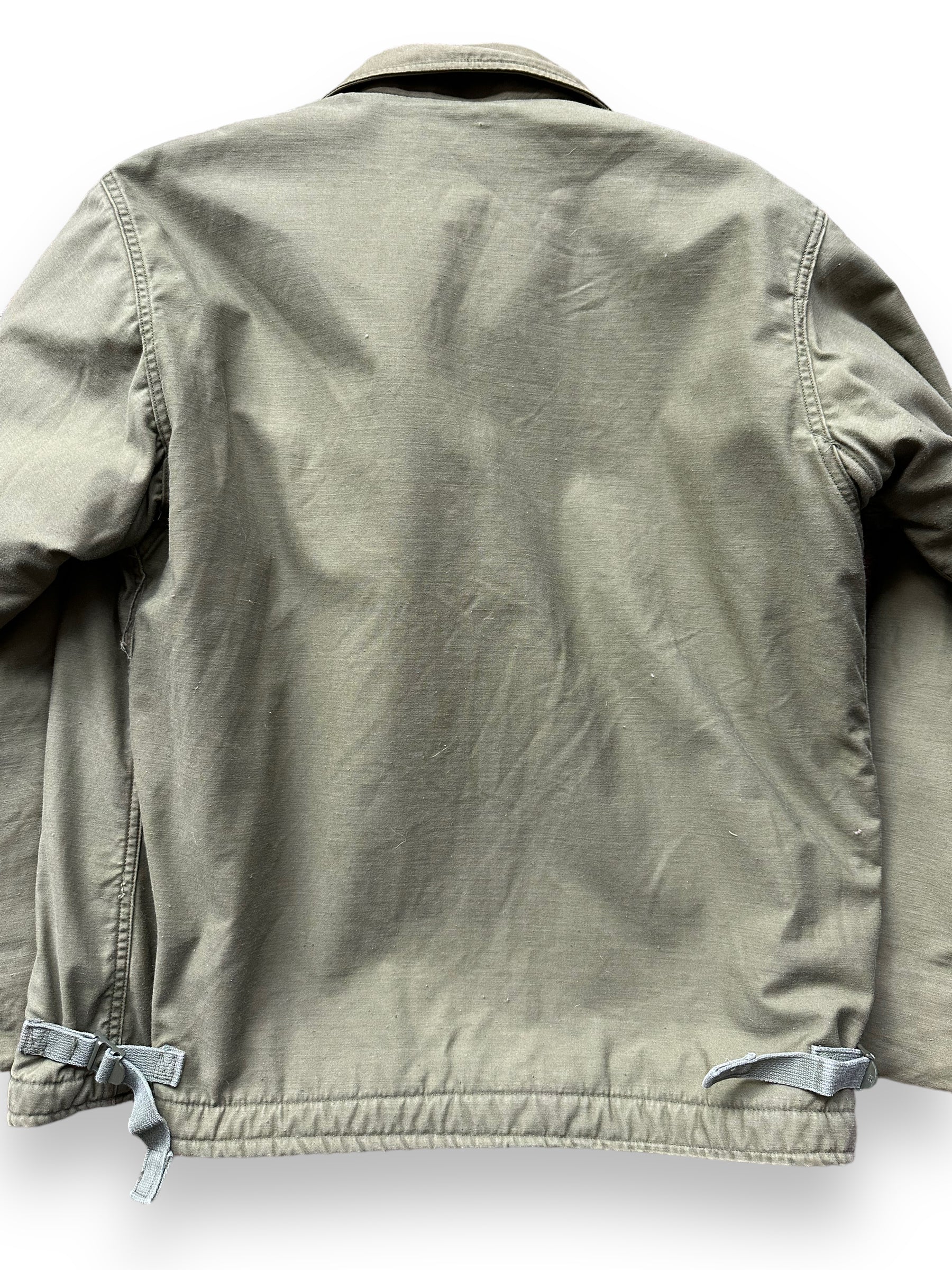 Rear Detail on Vintage Viet Nam Era Cold Weather A-2 Jacket SZ XL | Vintage Military Jackets Seattle | Barn Owl Vintage Clothing Seattle