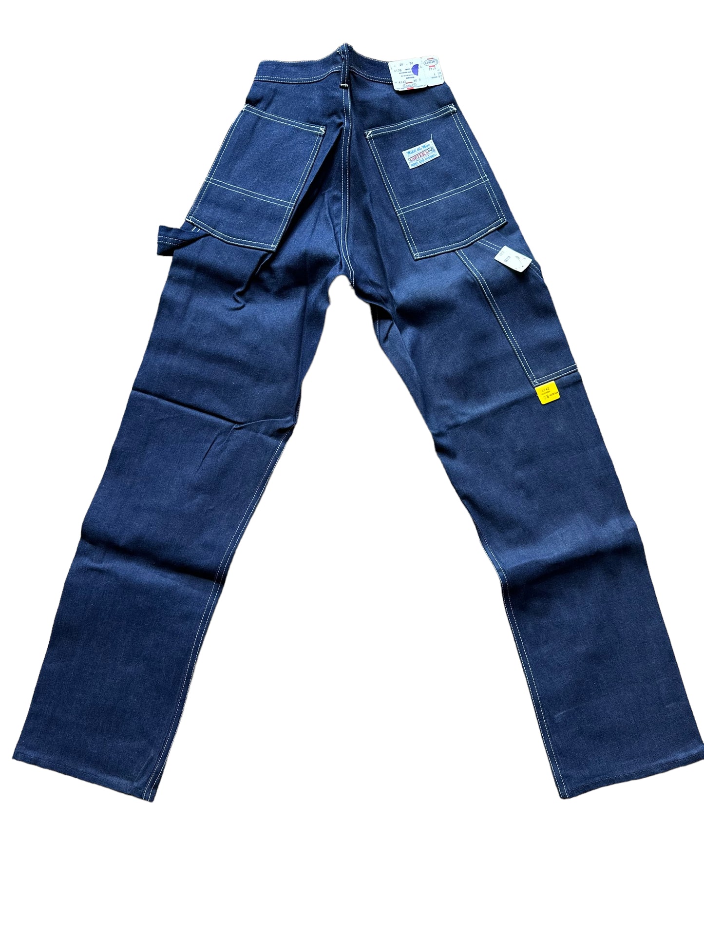 Rear View of NOS Vintage Carter's Carpenter Jeans W28 L32 | Barn Owl Vintage Workwear Seattle