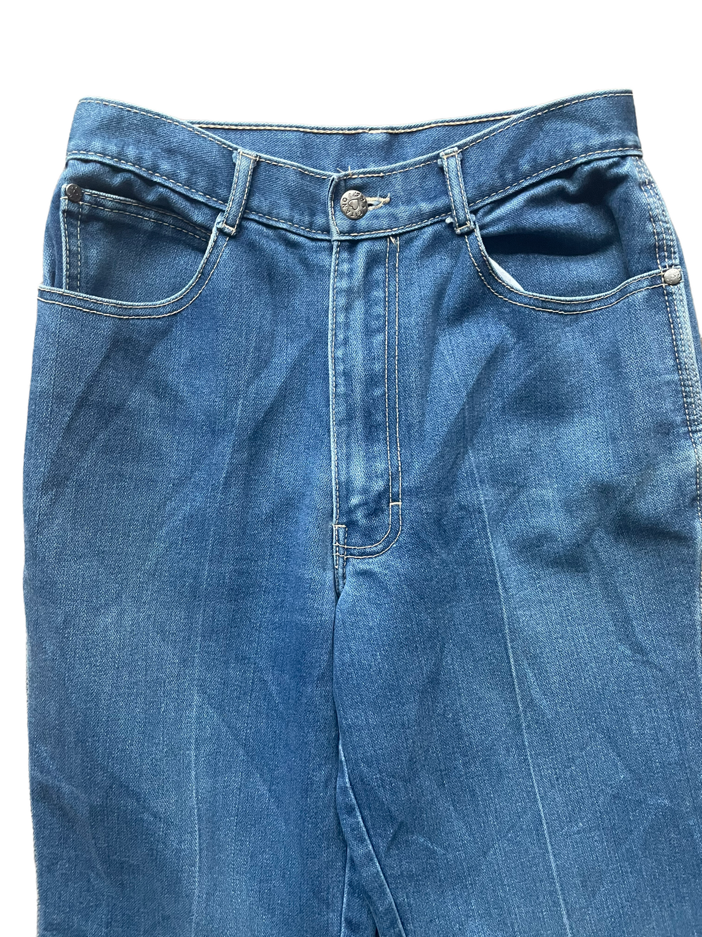 Front waist view of Vintage 1980s Gitano Ladies Jeans | Barn Owl Seattle | Vintage Ladies Denim and Pants
