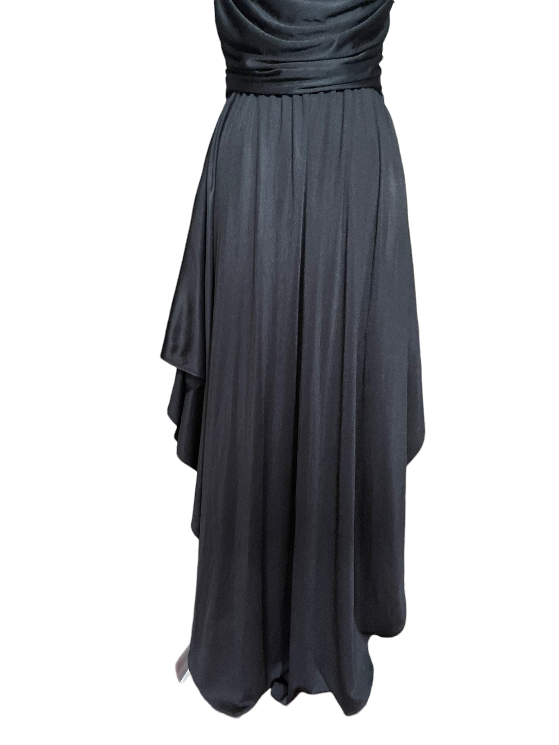 vintage disco dress Halloween Express Women's 70's Costume Above The Knee Length Package Content Vintage 1970s New Leaf Black