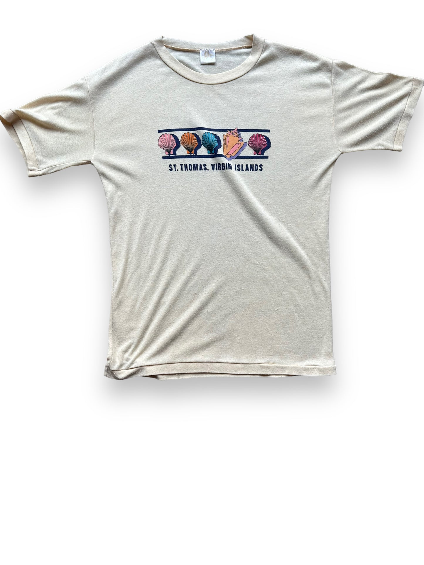 Front shot of Vintage Virgin Islands Tee SZ S | Vintage T-Shirts Seattle | Barn Owl Vintage Tees Seattle