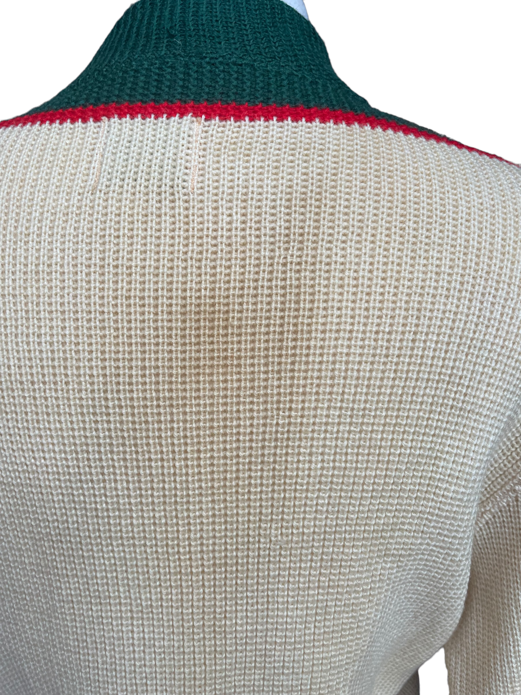 Slight Blemish on Rear of Vintage 1950 Cloverdale Knitting Mills Sweater SZ M | Barn Owl Vintage | Seattle True Vintage Sweaters