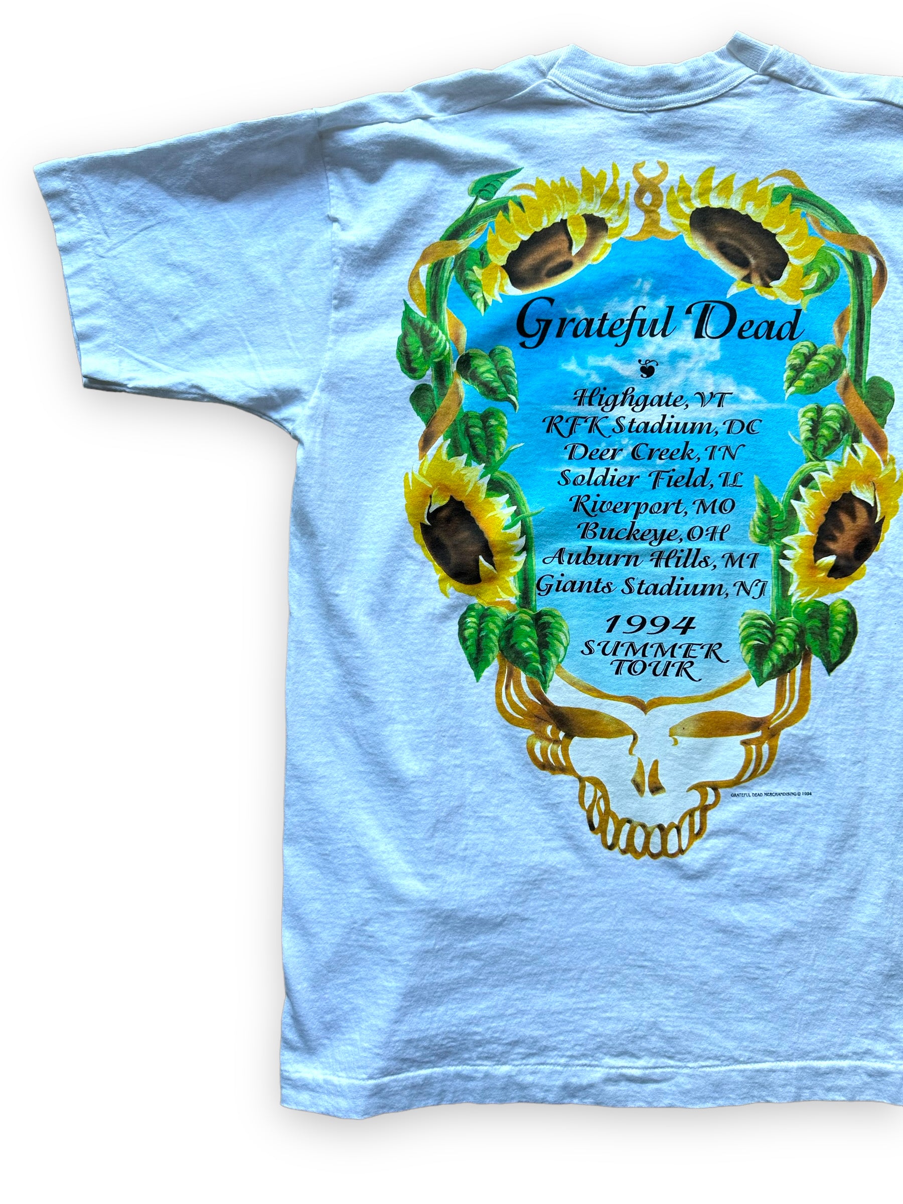 Vintage Single Stitch Grateful Dead 1994 Summer Tour Tee Sz L | Vintage  Grateful Dead Tee Seattle | Barn Owl Vintage