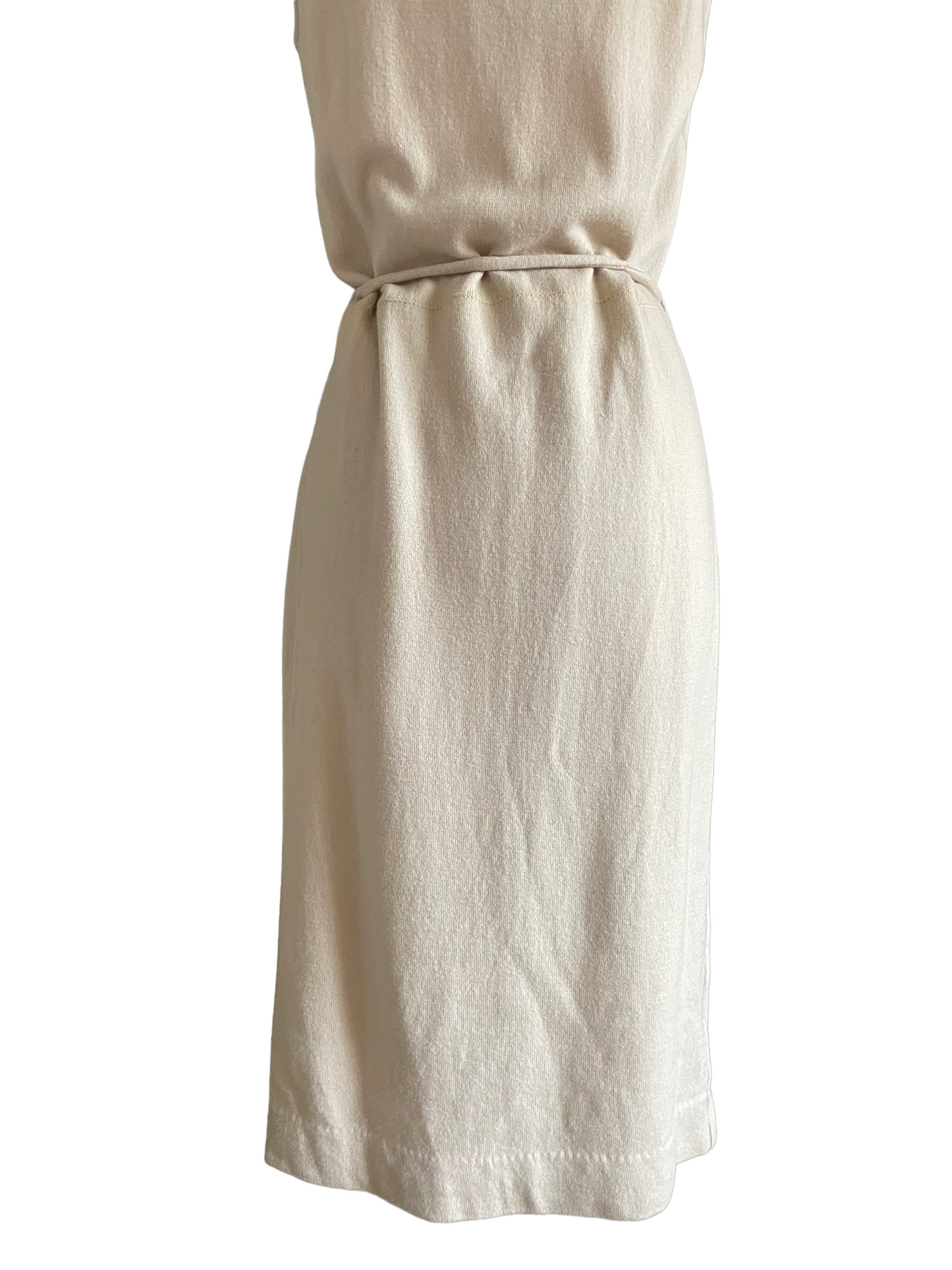 Vintage 1960s Jantzen Cream Wool Dress SZ Med |  Barn Owl Vintage | Seattle Vintage Dresses lower view.