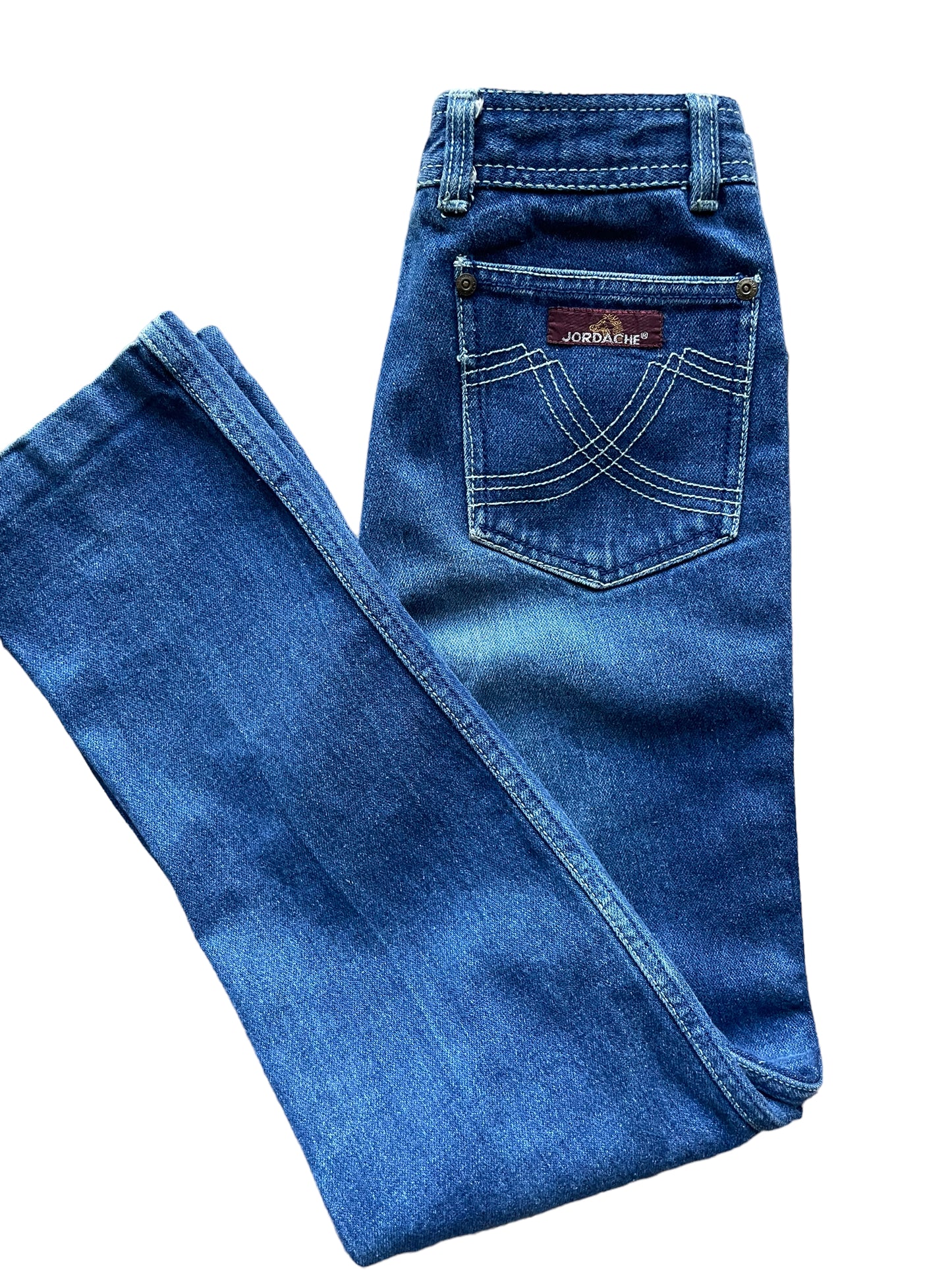 Vintage Jordache Girls Jeans Bow Detail Size 6 Cotton Denim