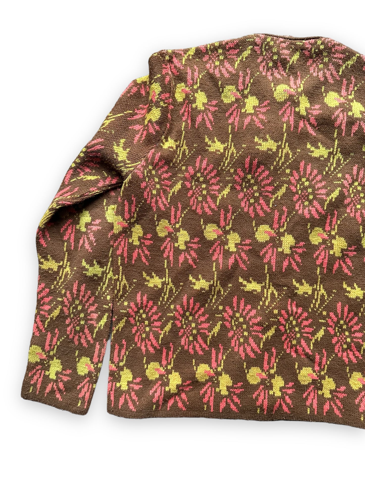 Left Rear Side on Vintage Princess Pam Sweater SZ S |  Vintage Sweaters Seattle | Barn Owl Vintage Seattle
